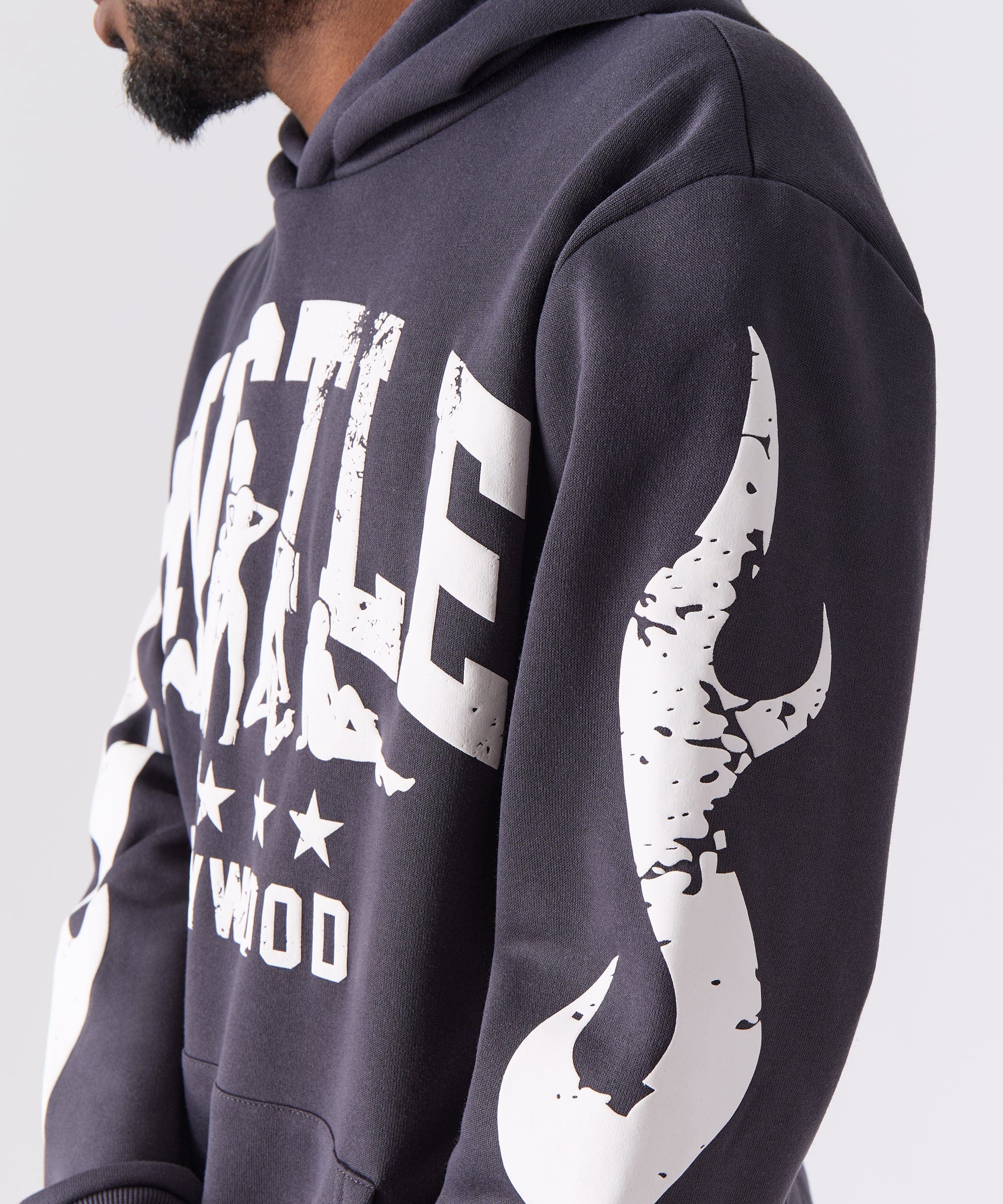 Hustle Hollywood Hoodie - Black - Image 5