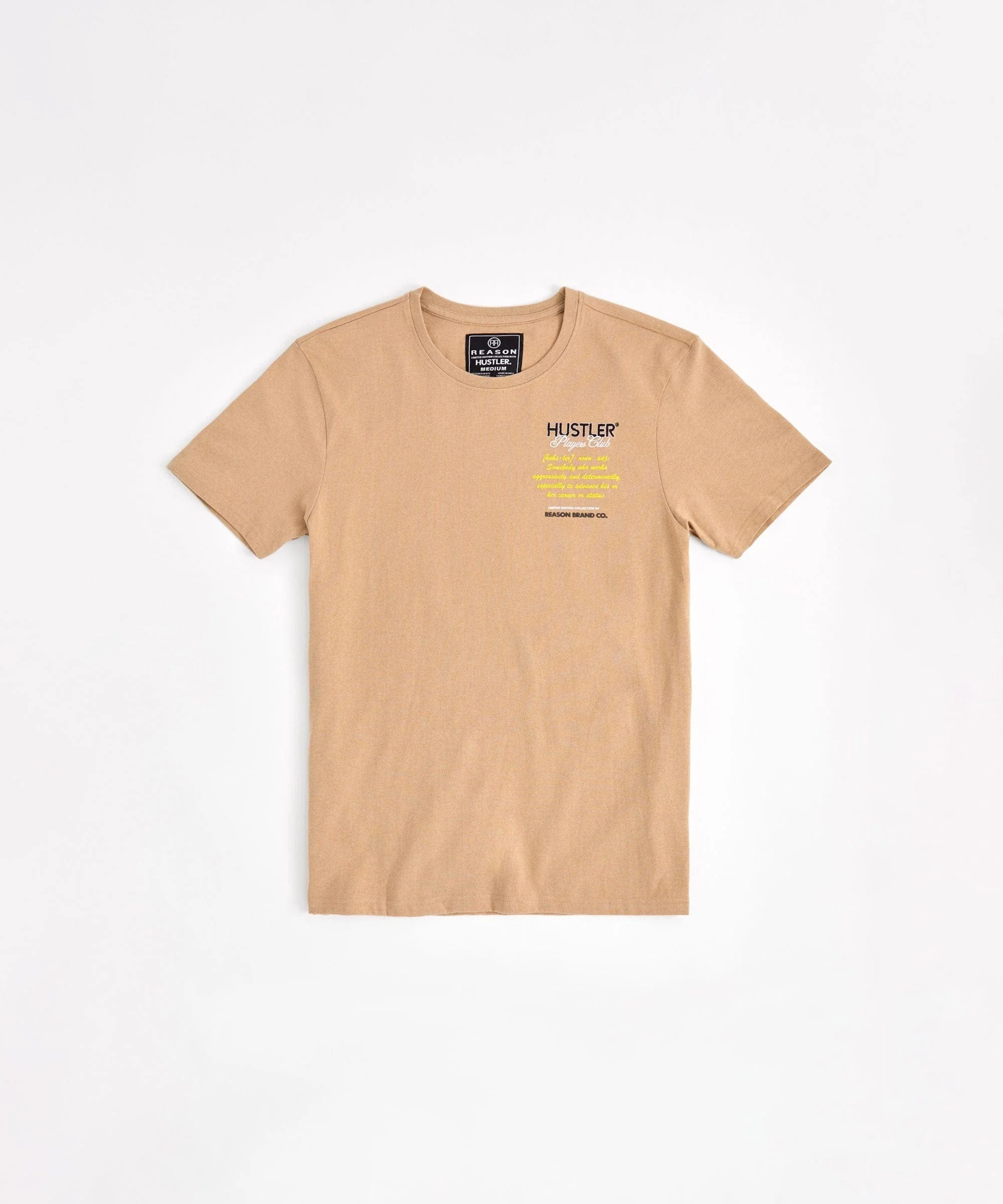 Hustler Players Club Embroidered Short Sleeve Tee - Clay - Image 2