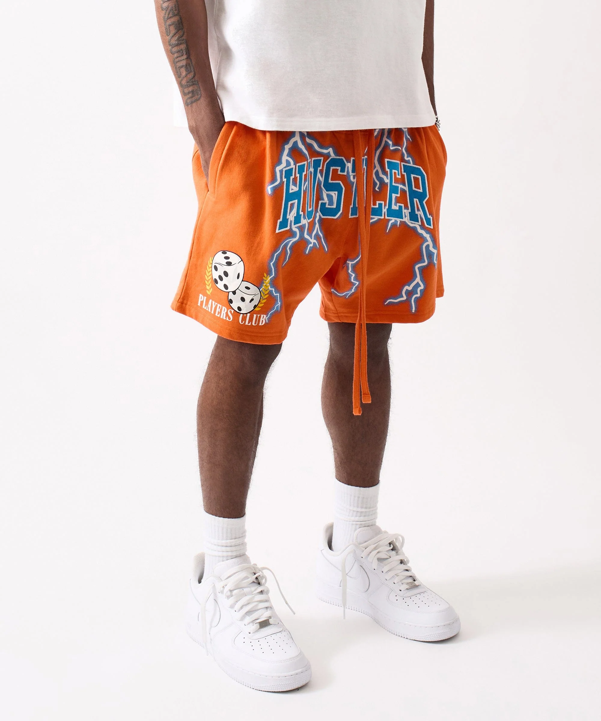 Hustler Players Club Short - Salmon - Image 3