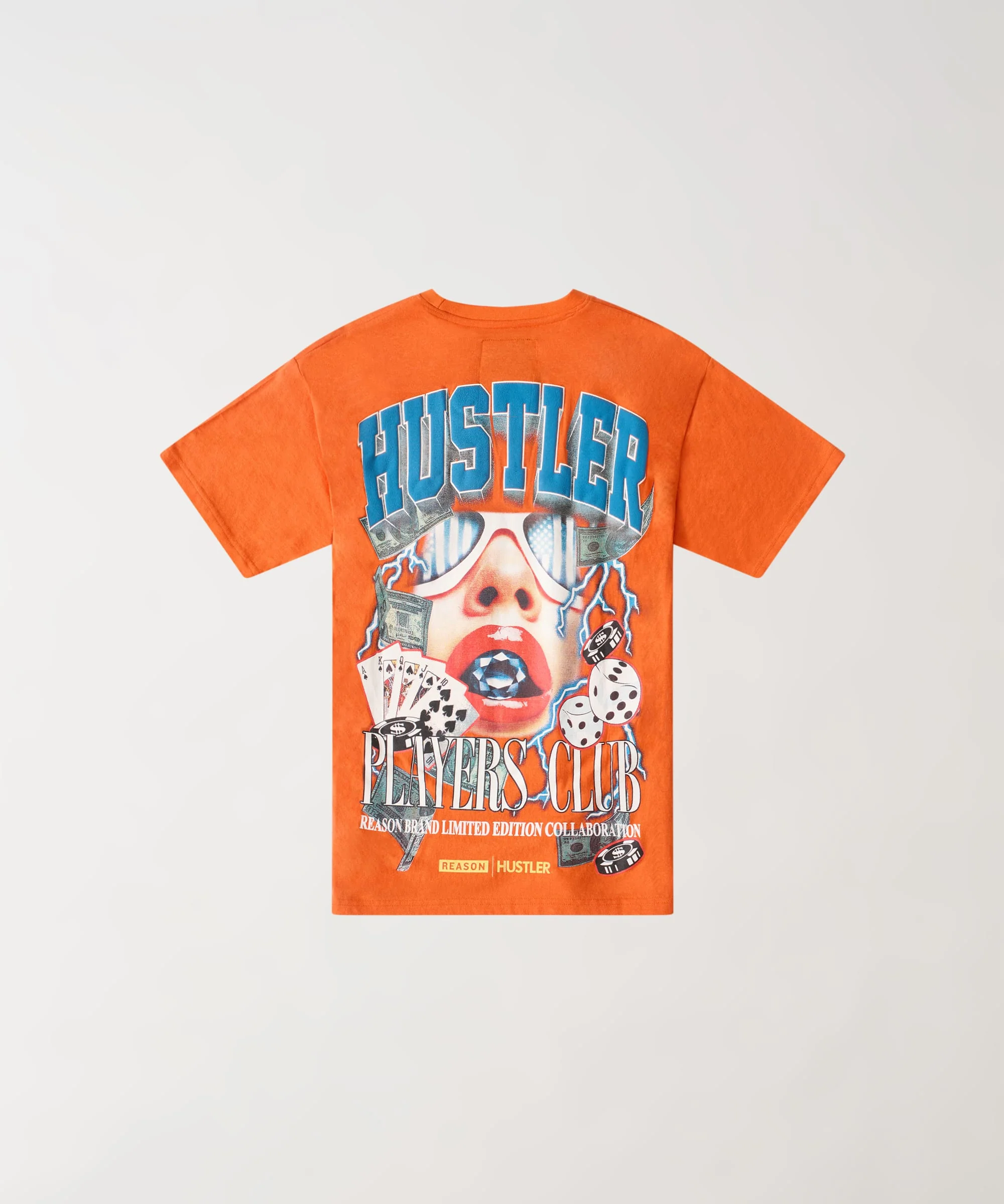 Hustler Players Club Short Sleeve Tee - Salmon - Image 2