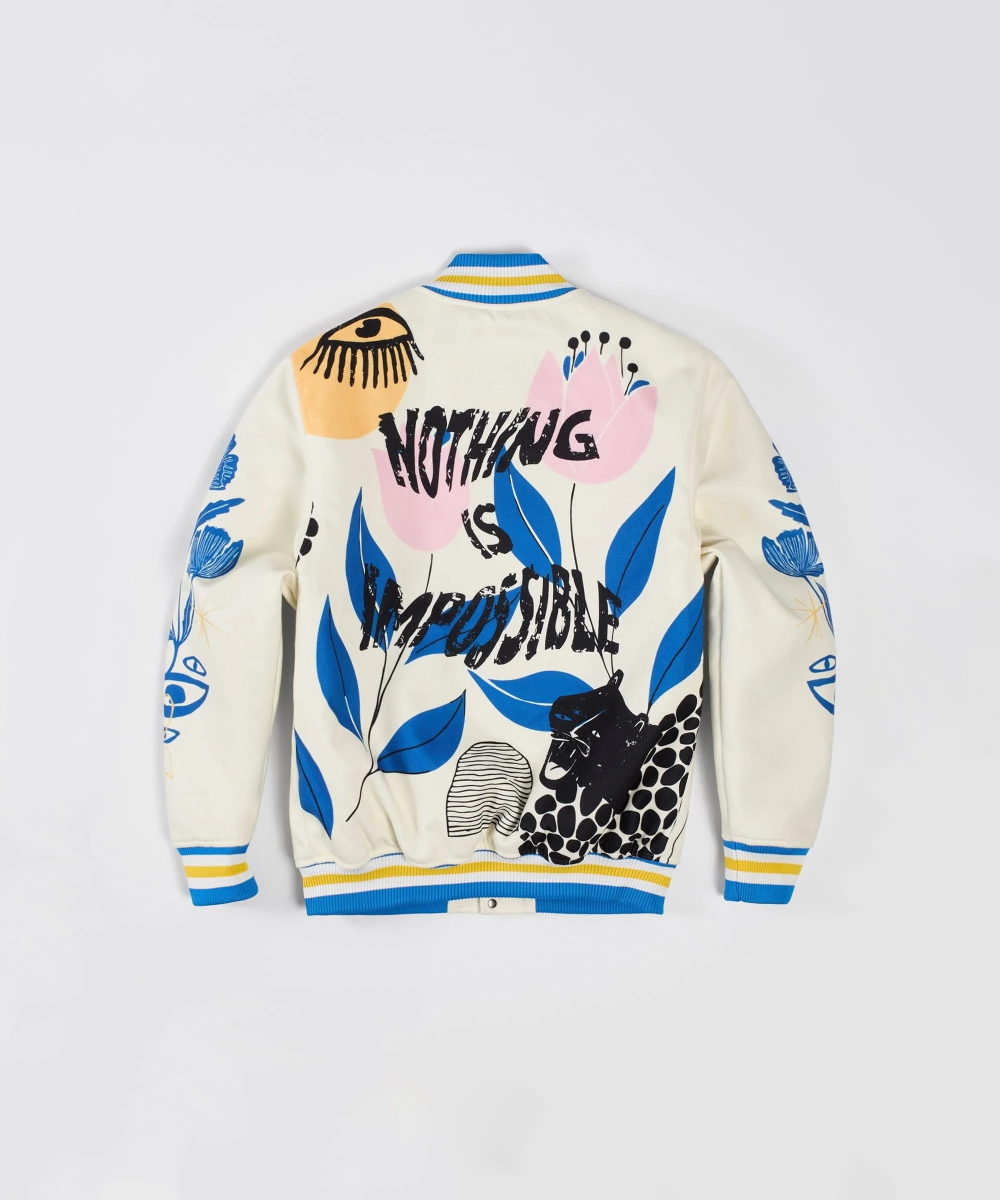 Impossible Varsity Jacket - Cream - Image 2
