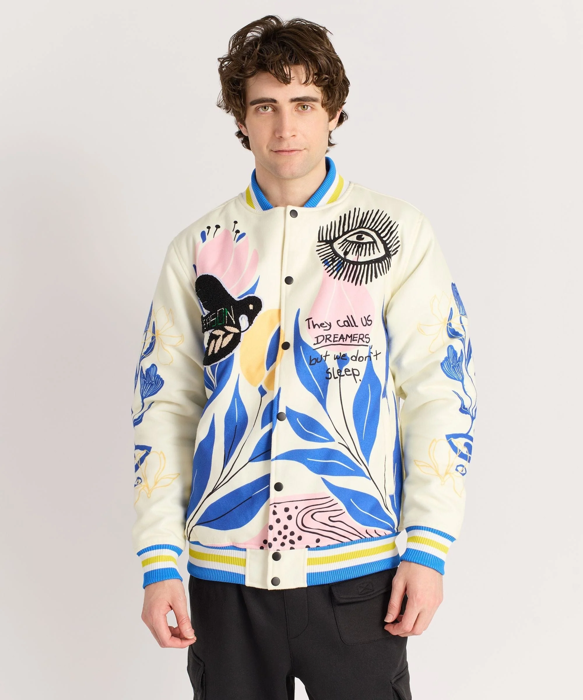 Impossible Varsity Jacket - Cream - Image 3