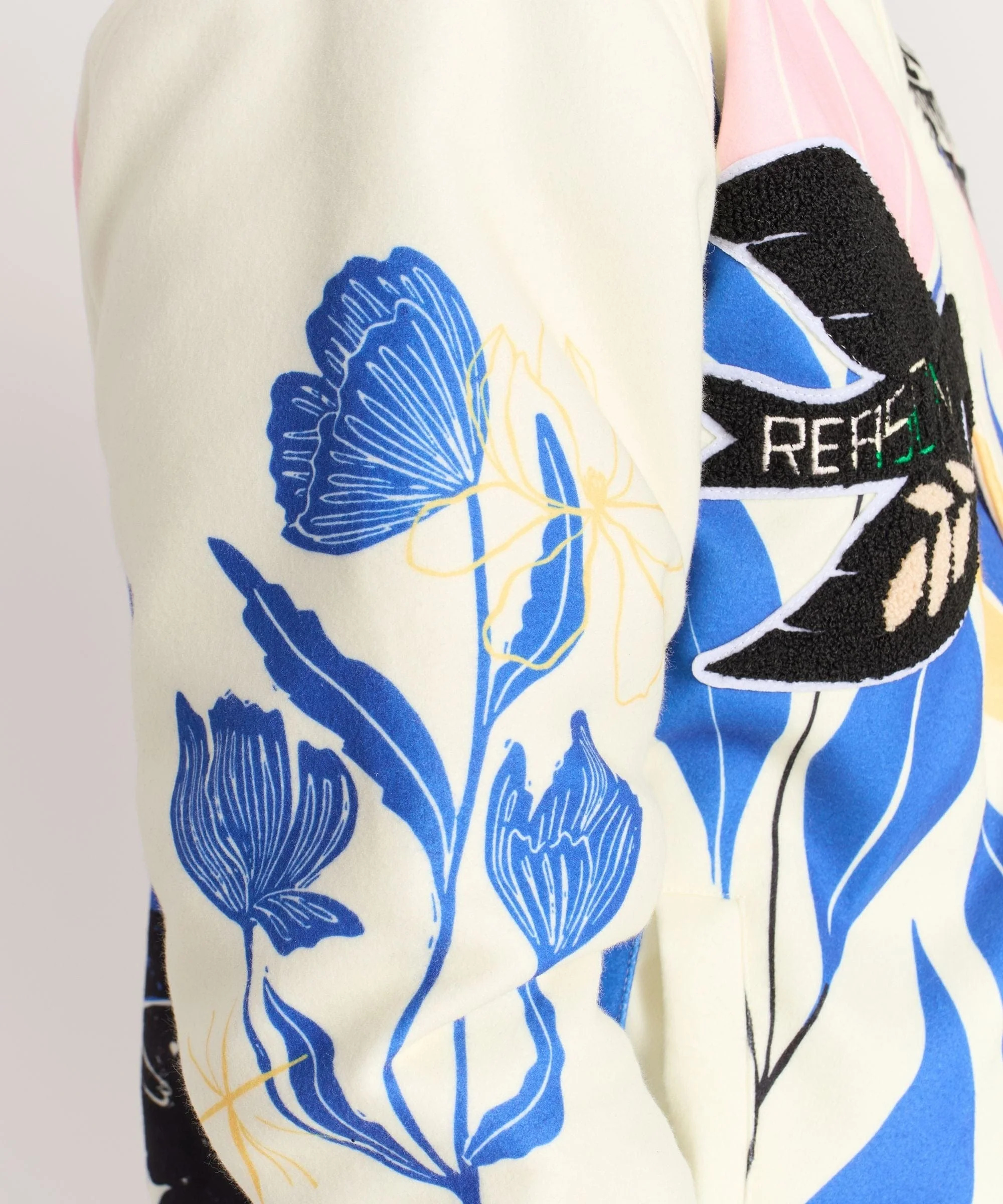 Impossible Varsity Jacket - Cream - Image 6
