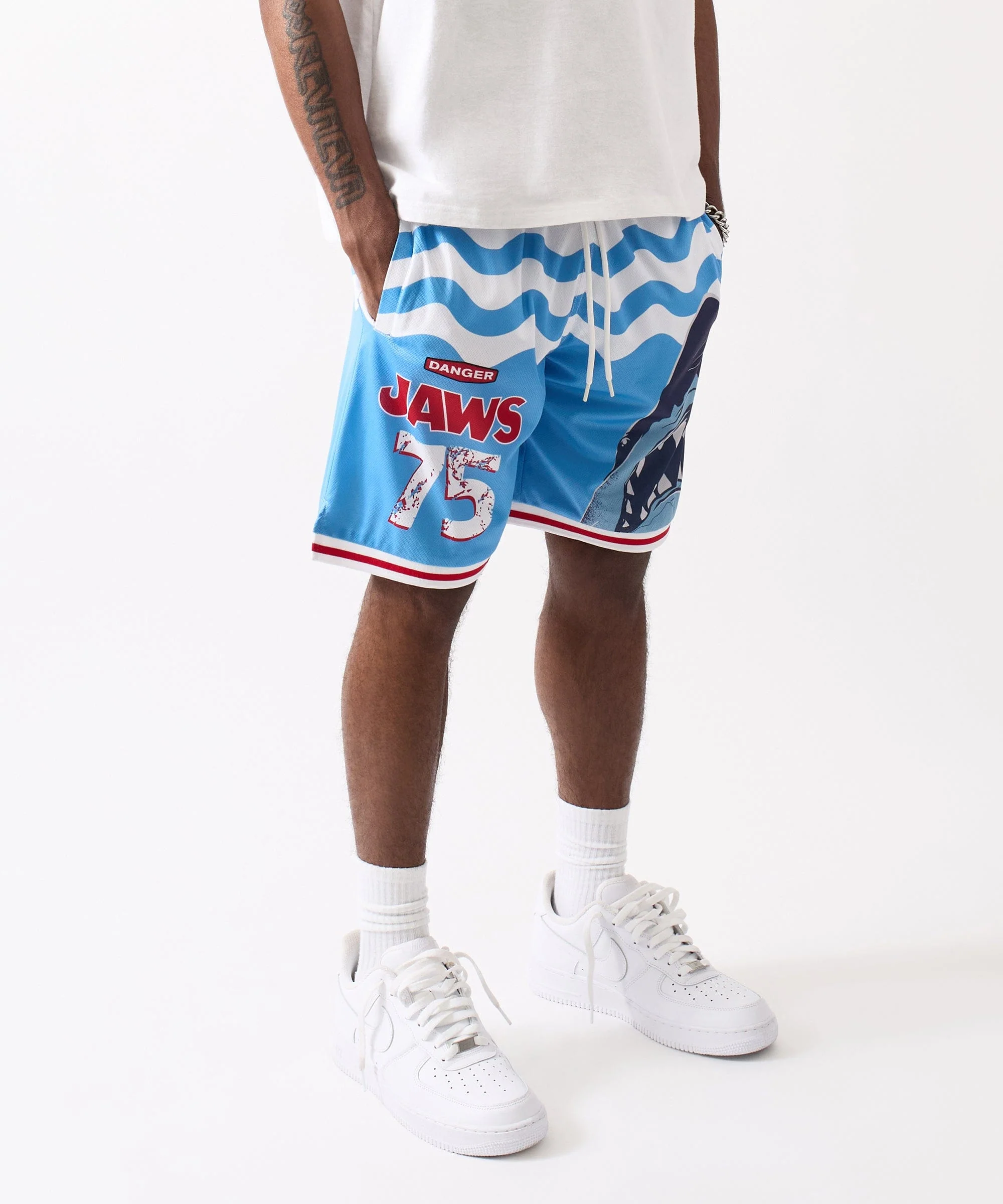 Jaws Basketball Short - Light Blue - Image 3