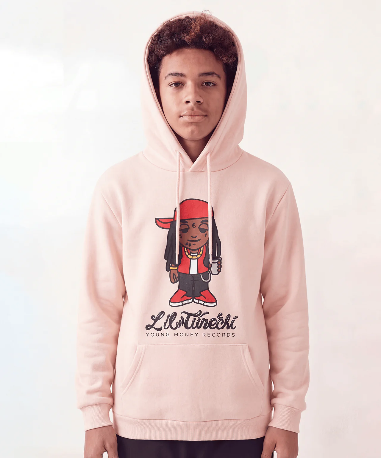 Kids Lil Wayne Tunechi Hoodie - Cream - Image 2