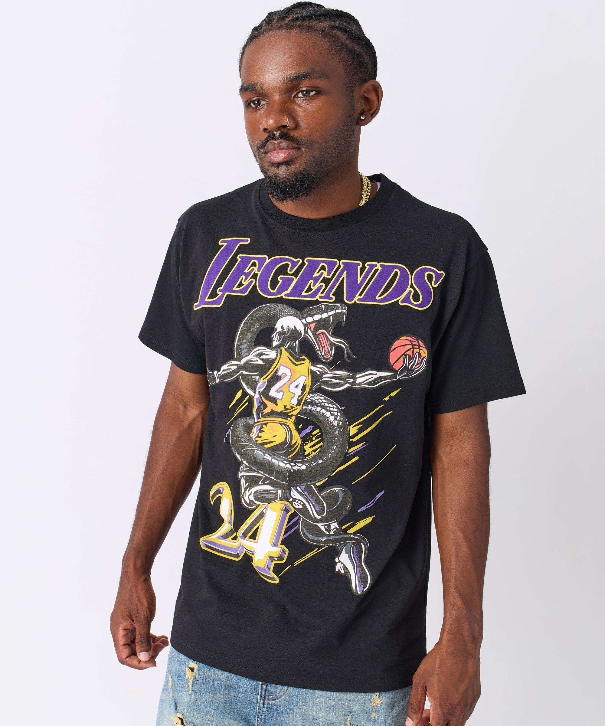 Legends 24 Applique Short Sleeve Tee - Black - Image 3