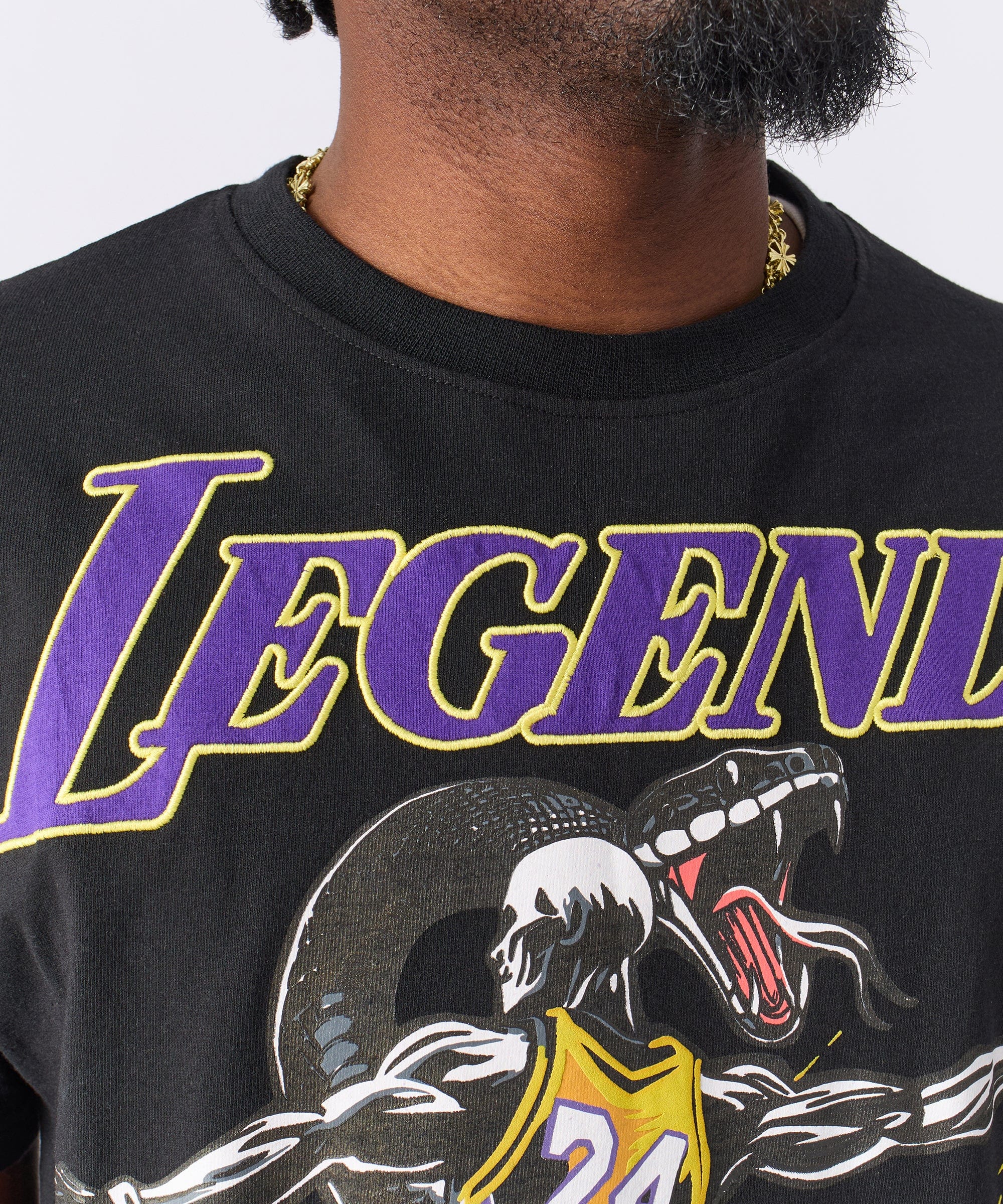 Legends 24 Applique Short Sleeve Tee - Black - Image 4