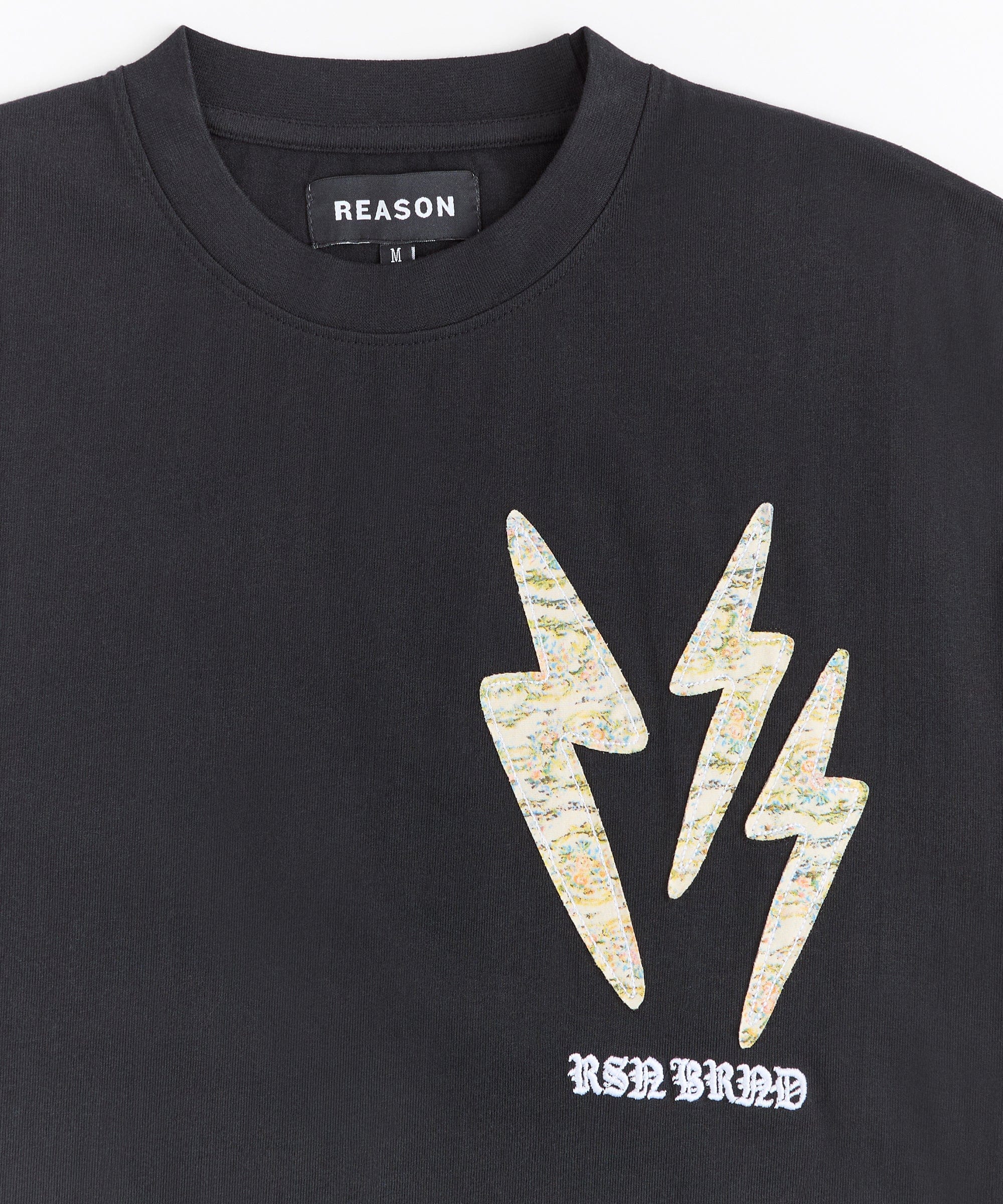 Lighting Applique Short Sleeve Tee - Black - Image 5