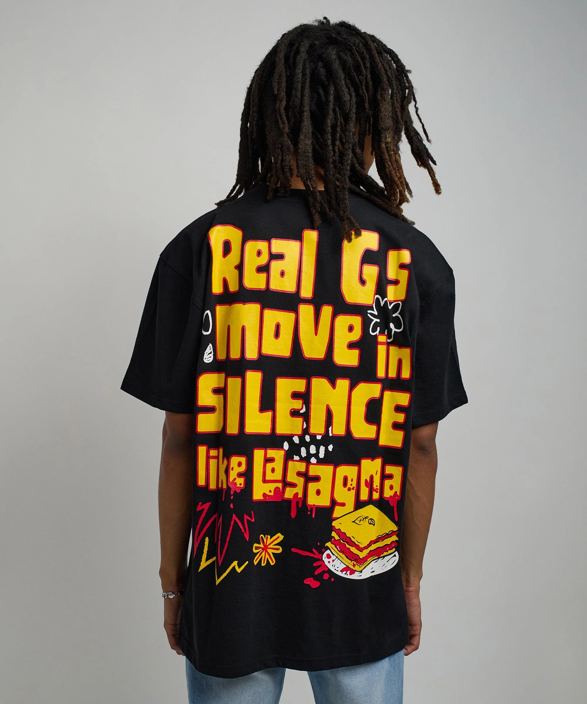 Lil Wayne Real GS Front And Back Print Short Sleeve Tee - Black - Image 4