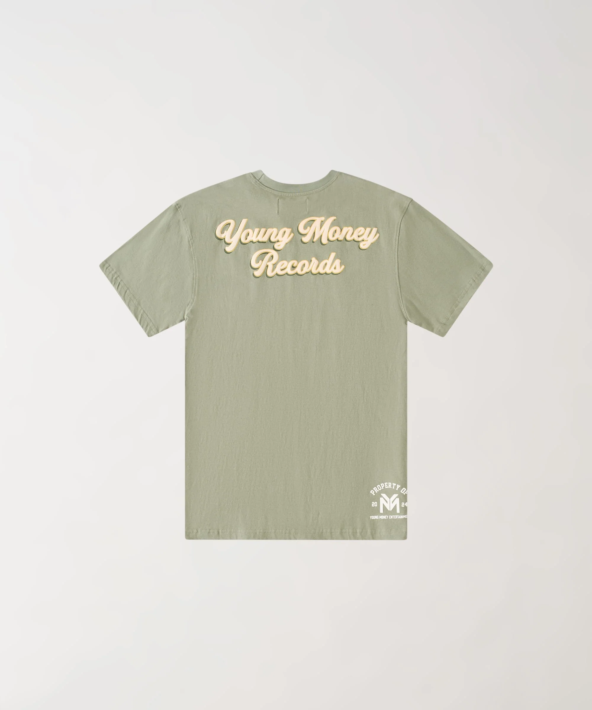 Lil Wayne Young Money Records Short Sleeve Tee - Olive Green - Image 3
