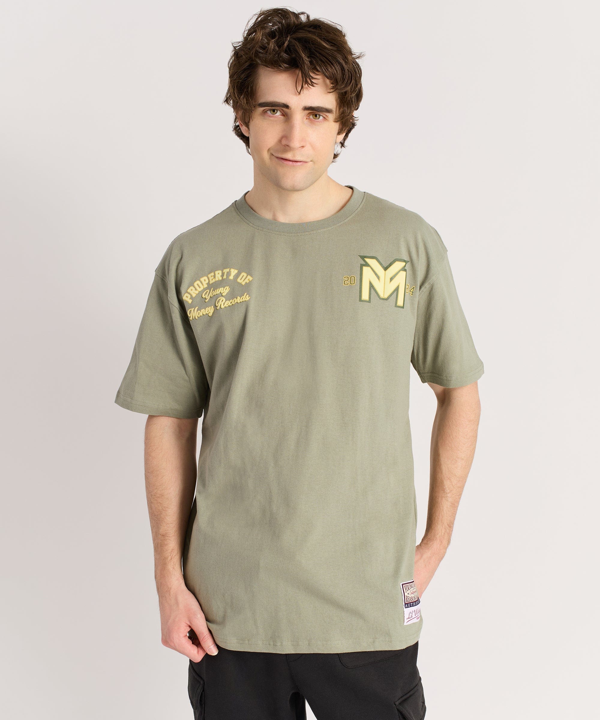 Lil Wayne Young Money Records Short Sleeve Tee - Olive Green - Image 5