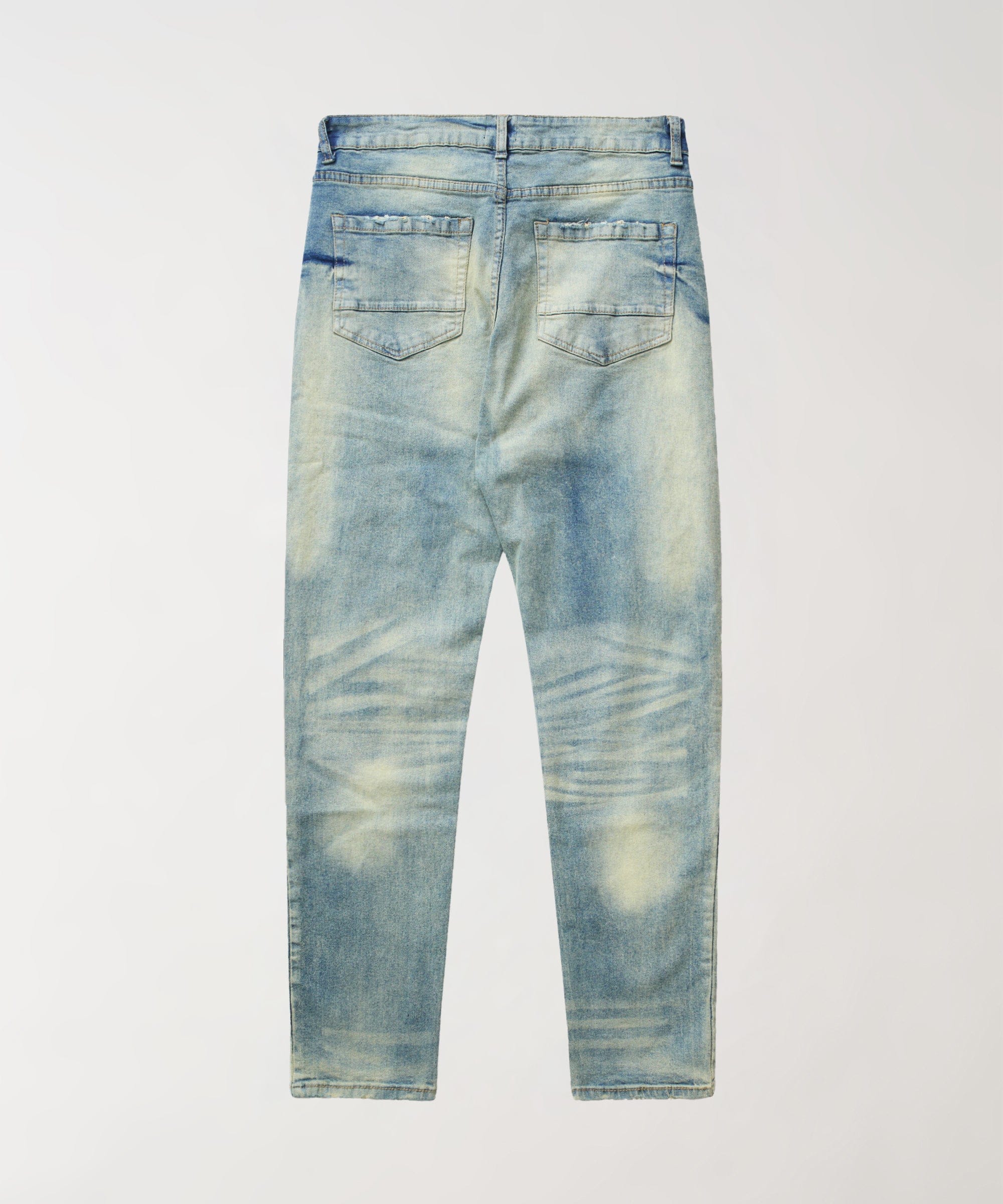 Madison Distressed Denim Pants - Medium Indigo - Image 2