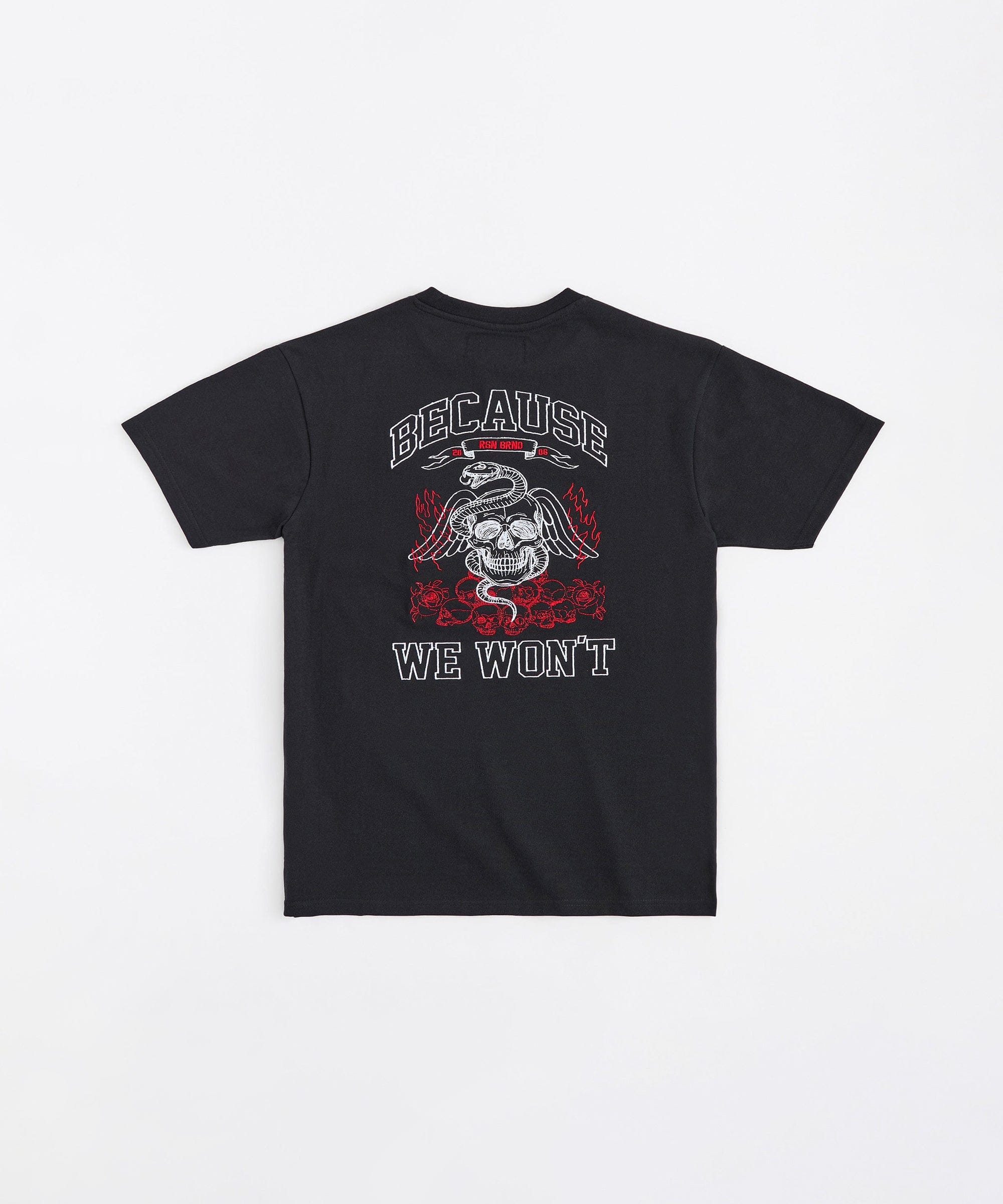 Mercy Embroidered  Short Sleeve Tee - Black - Image 5