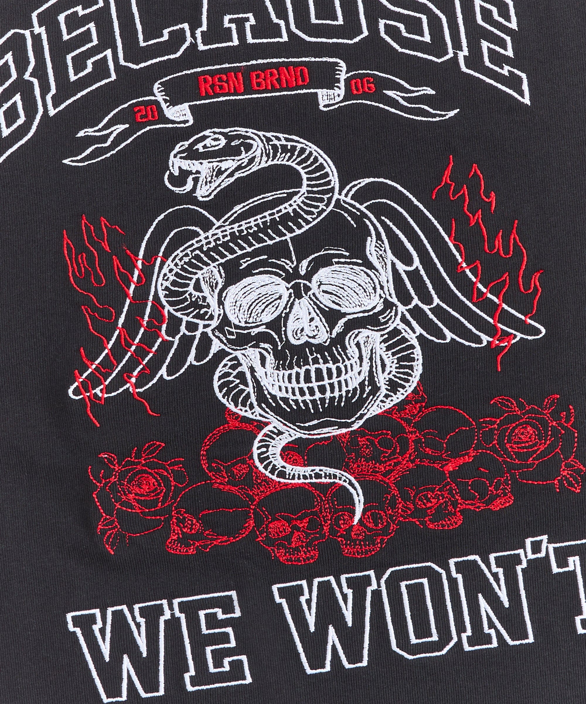 Mercy Embroidered  Short Sleeve Tee - Black - Image 7