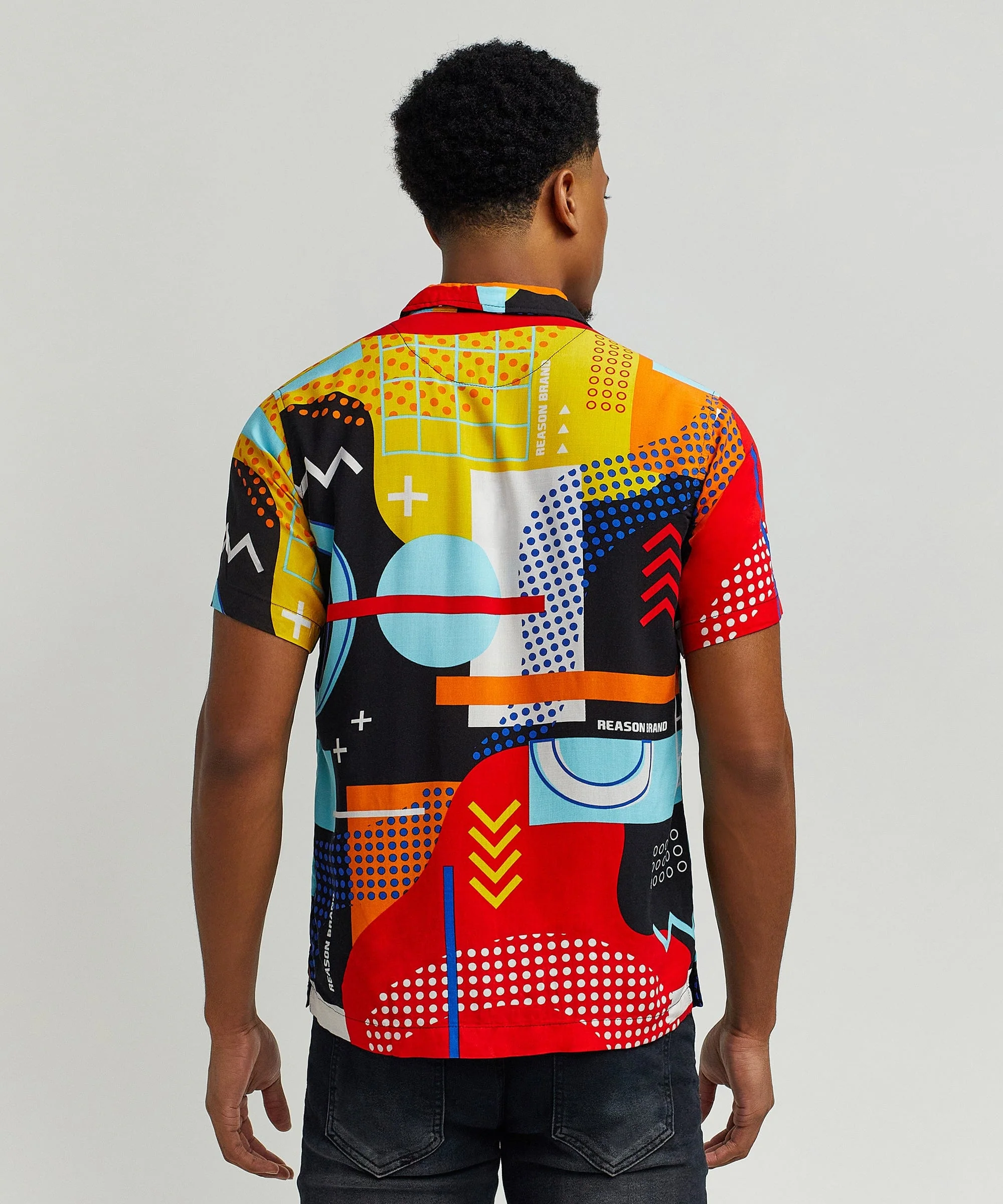 Messenger Allover Print Short Sleeve Shirt - Image 6