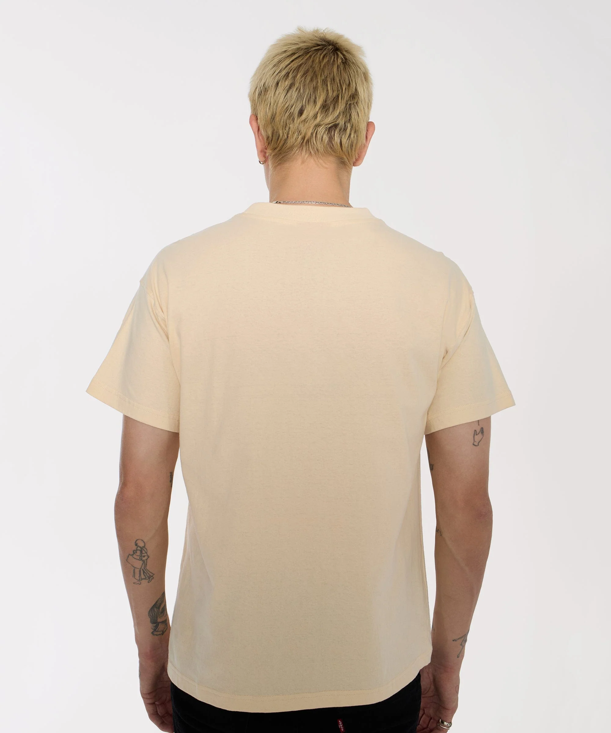 Mishka Embroidered Keep Watch Short Sleeve Tee - Khaki - Image 5