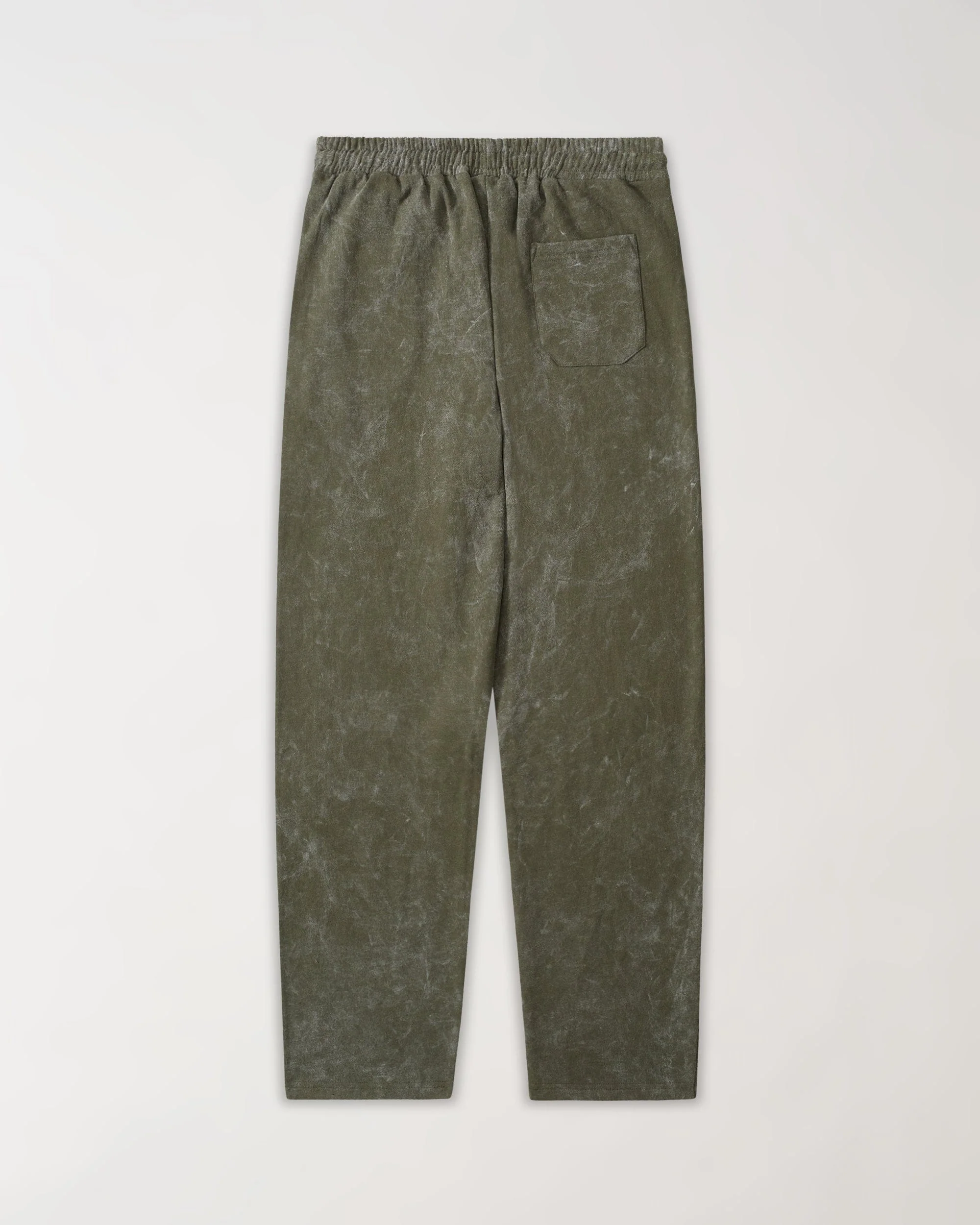 Mishka Graphic Print Washed Sweatpants - Olive Green - Image 2