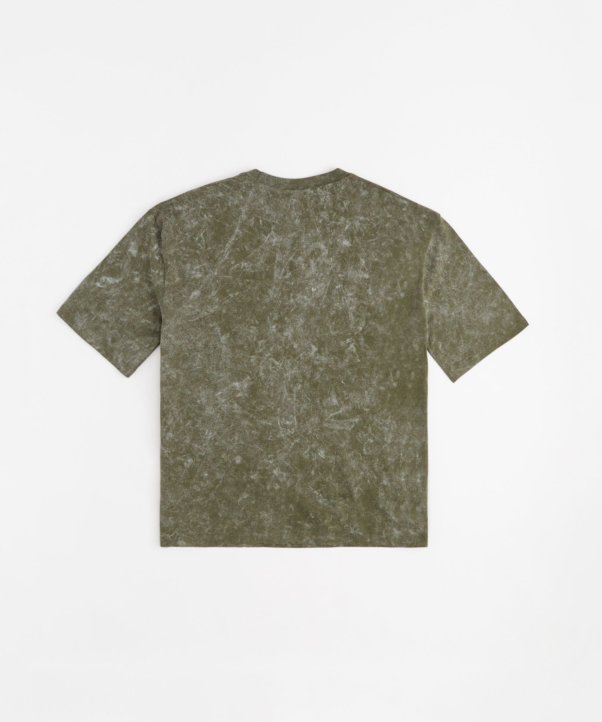 Mishka Washed Print Short Sleeve Tee - Olive Green - Image 2