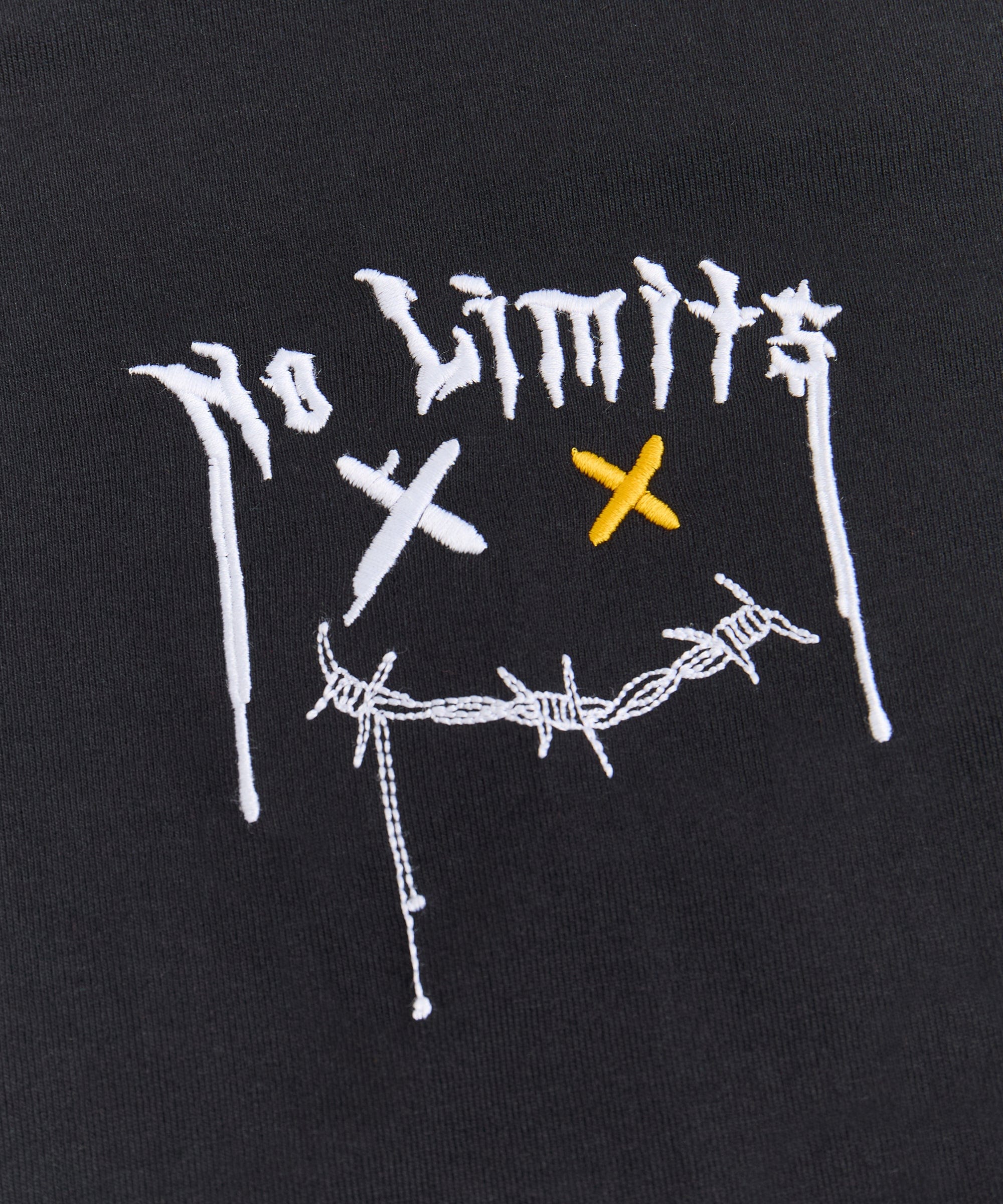 No Limits Embroidered Short Sleeve Tee - Black - Image 3