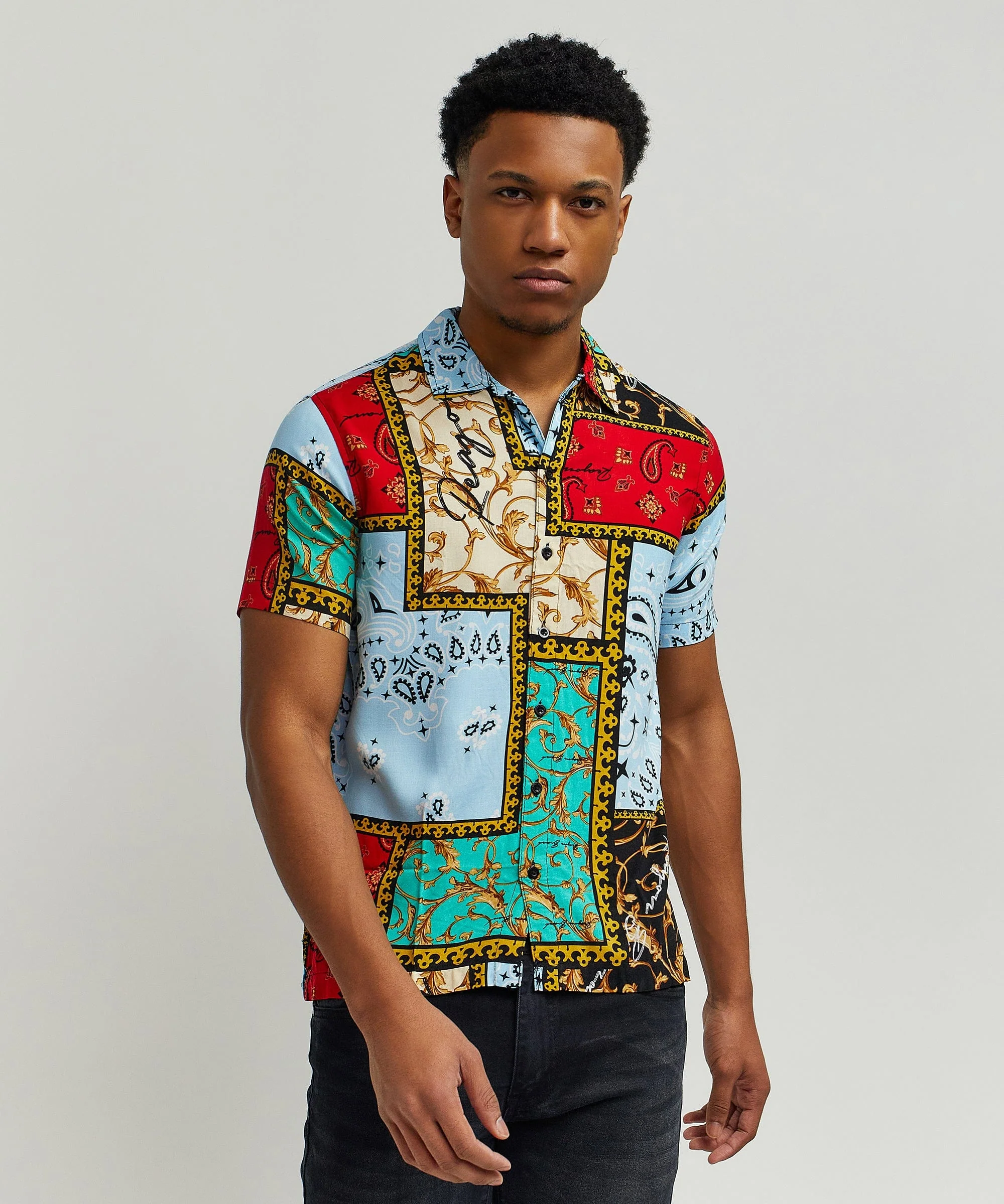 Olympian Allover Print Short Sleeve Shirt - Image 2