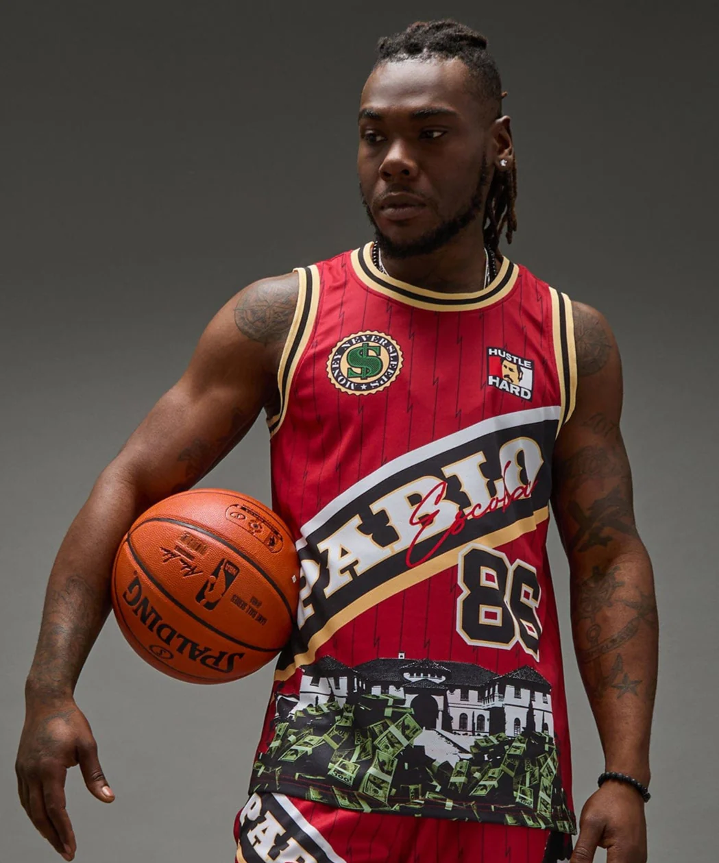 Pablo Basketball Jersey - Red - Image 2