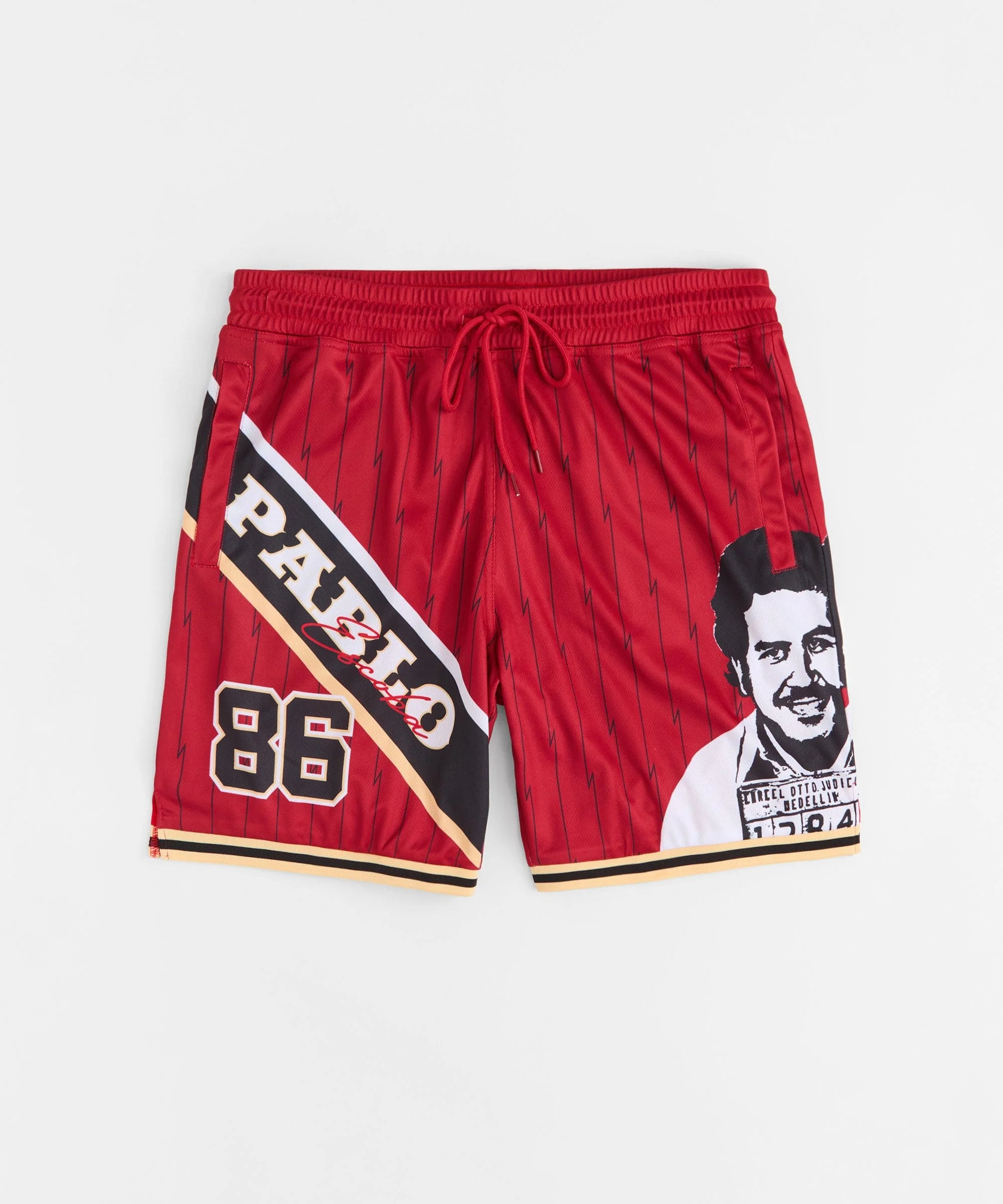Pablo Basketball Shorts - Red - Image 4