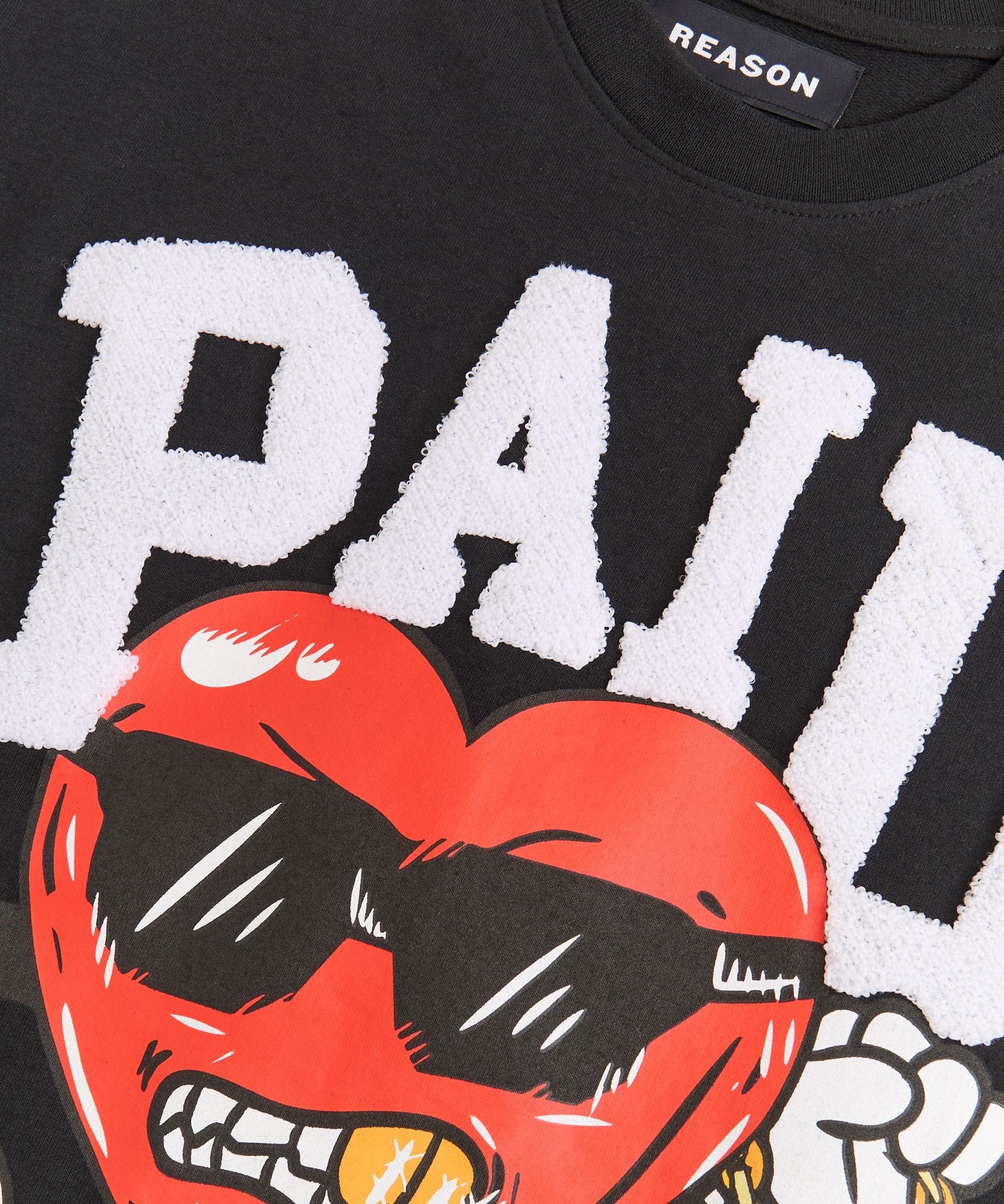 Paid Front Print Short Sleeve Tee - Black - Image 3