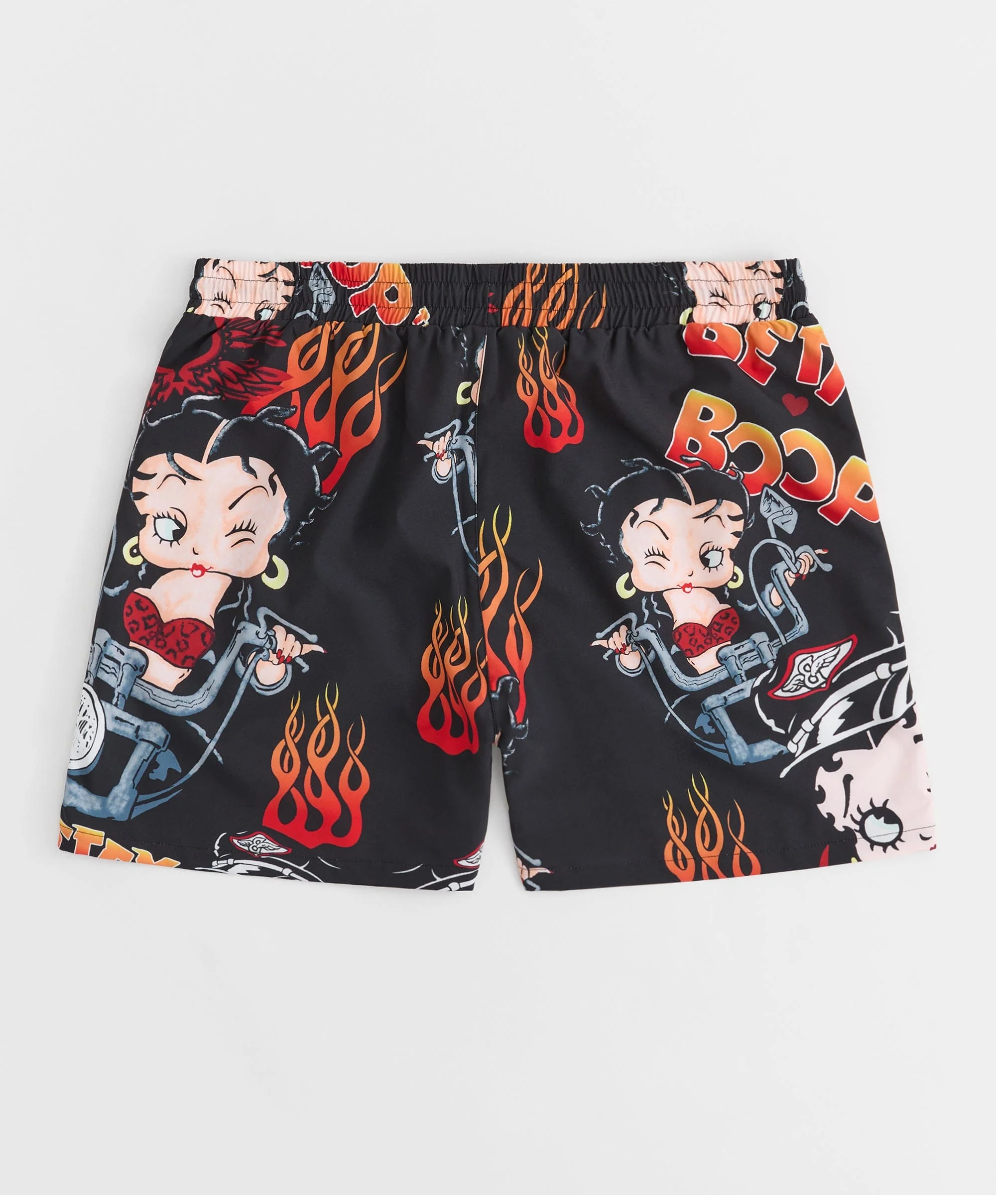 Plus Size Women Biker Betty Boop Short - Black - Image 3