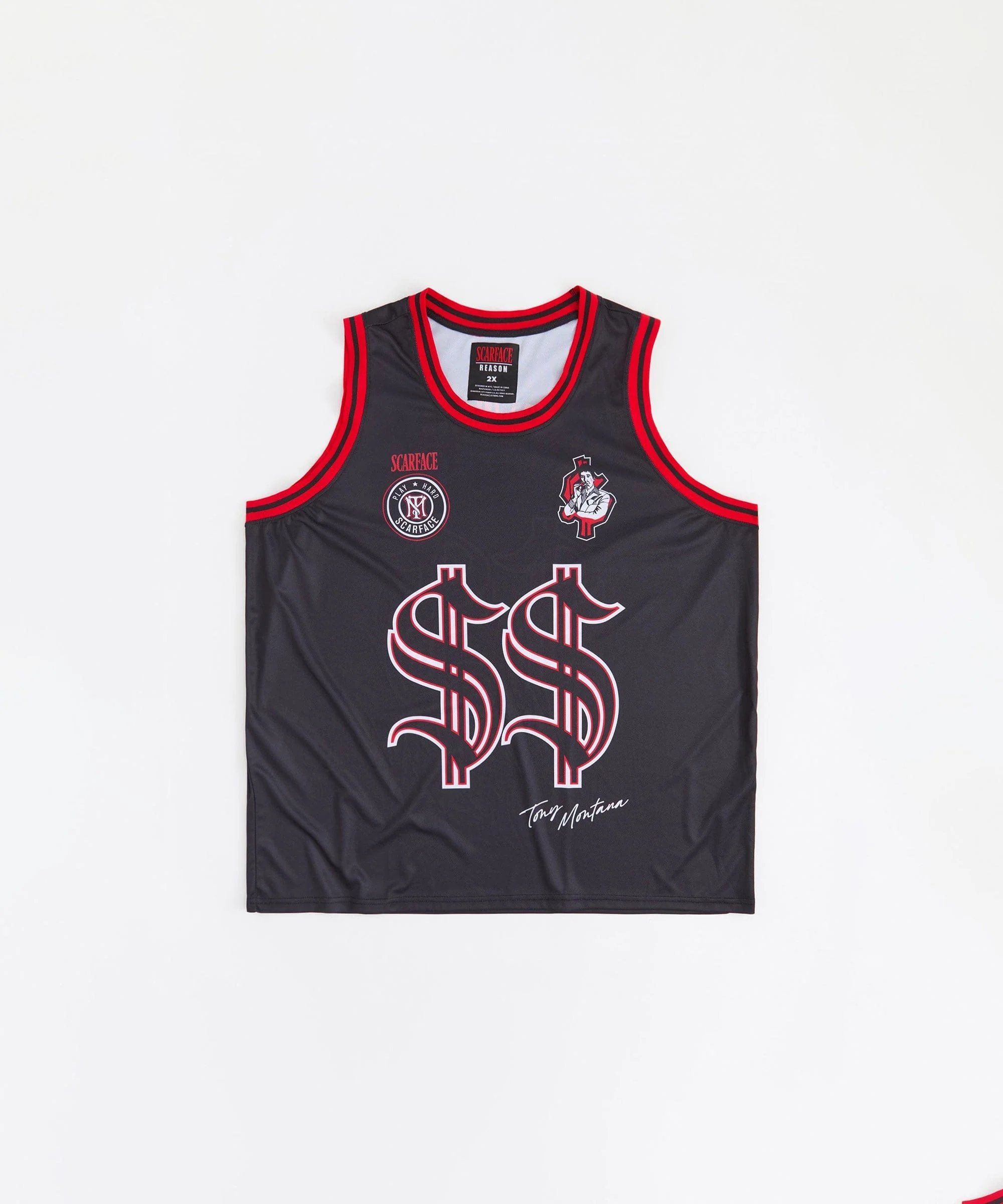 Plus Size Women Scarface Basketball Jersey - Black