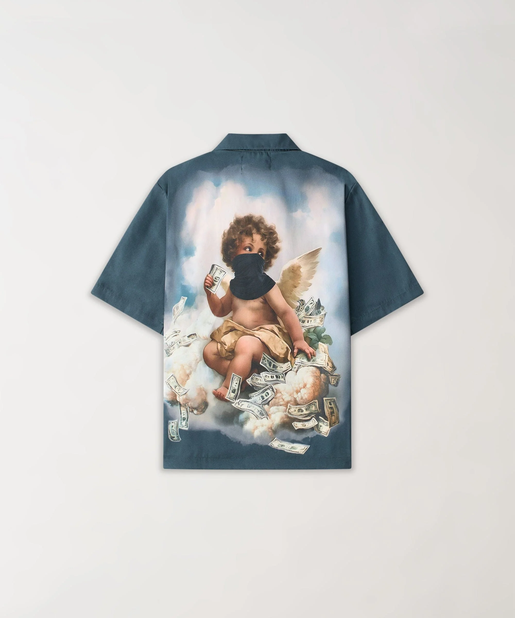 Printed Cherub Twill Button Down Shirt - Image 3