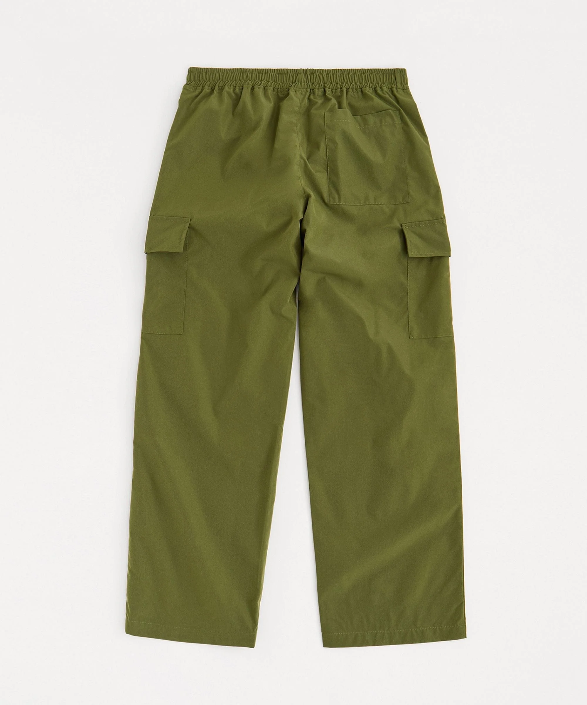 Real Relaxed Fit Cargo Twill Pants - Olive Green - Image 2