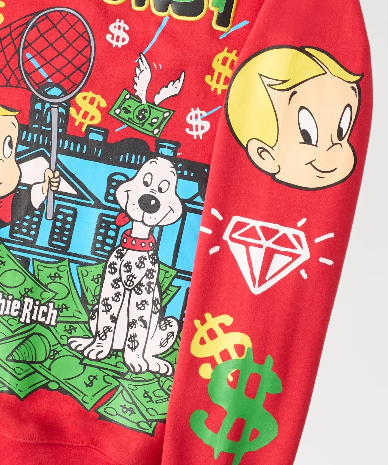 Richie Rich Get Money Hoodie - Red - Image 4