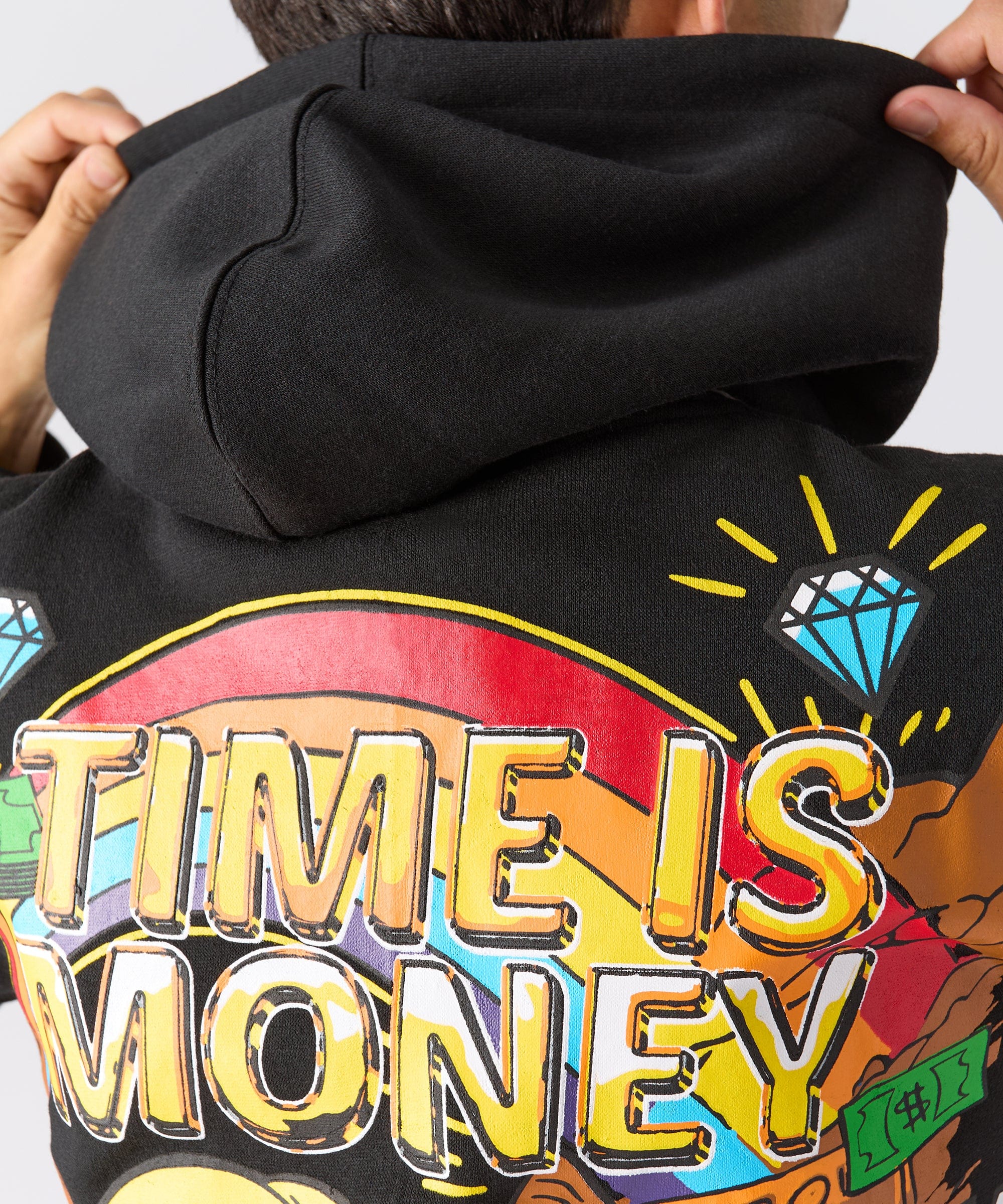 Richie Rich Time Is Money Hoodie - Black - Image 10