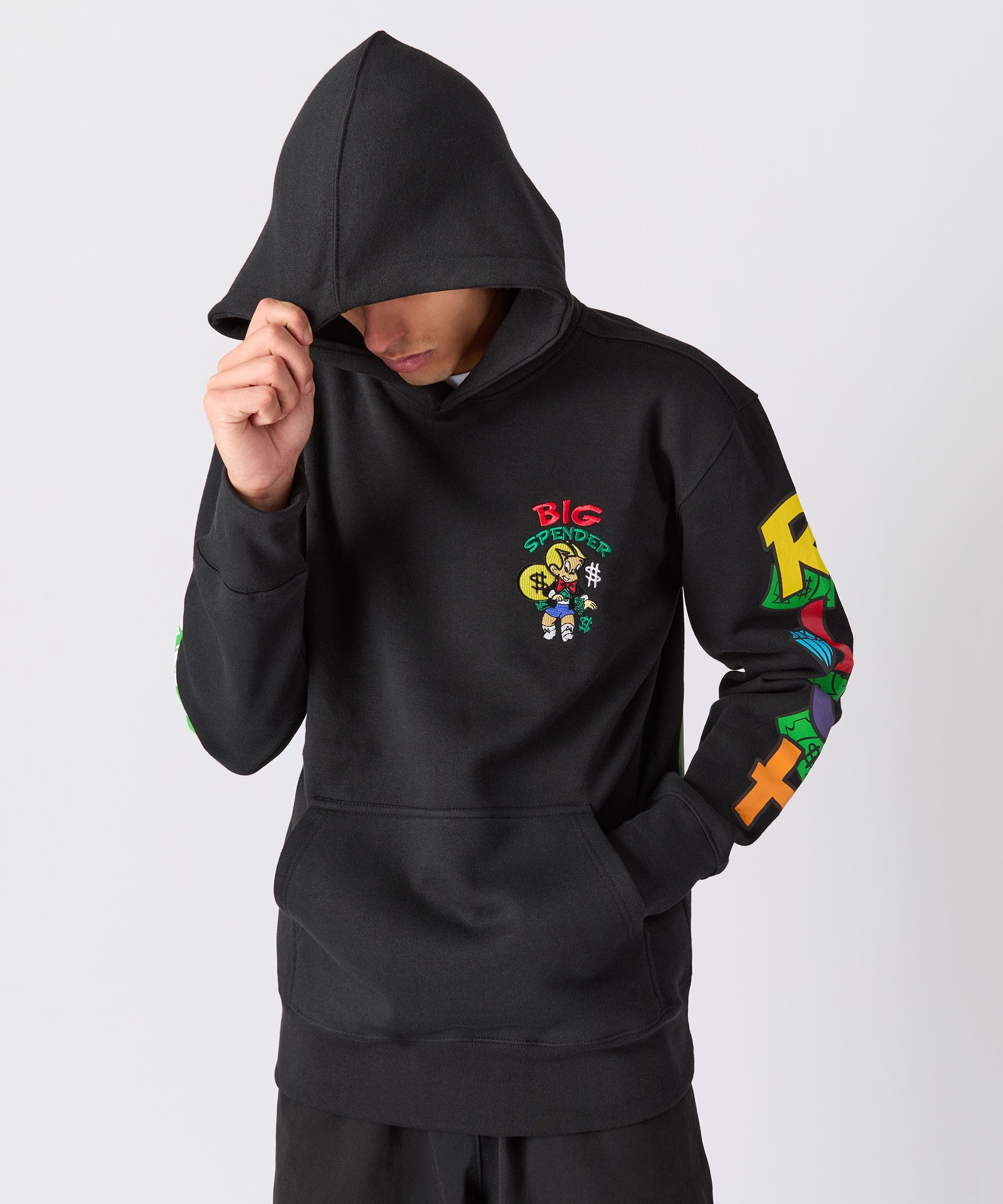 Richie Rich Time Is Money Hoodie - Black - Image 9