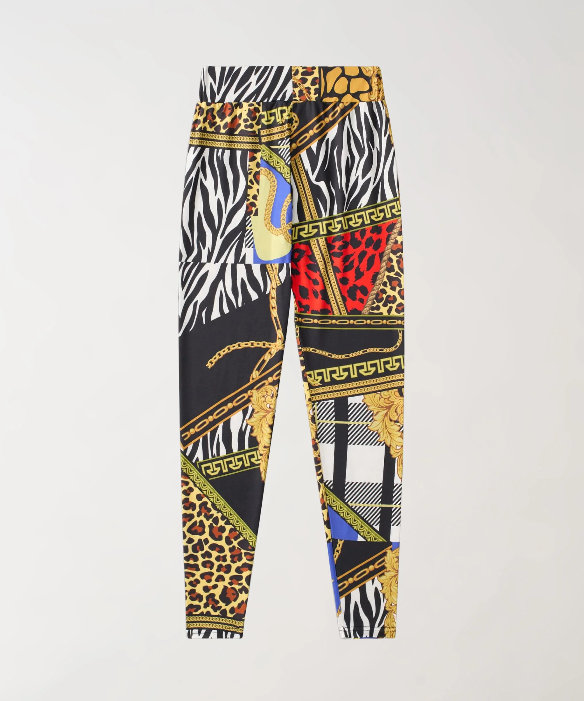 Womens Plaid Chain Leggings - Image 3