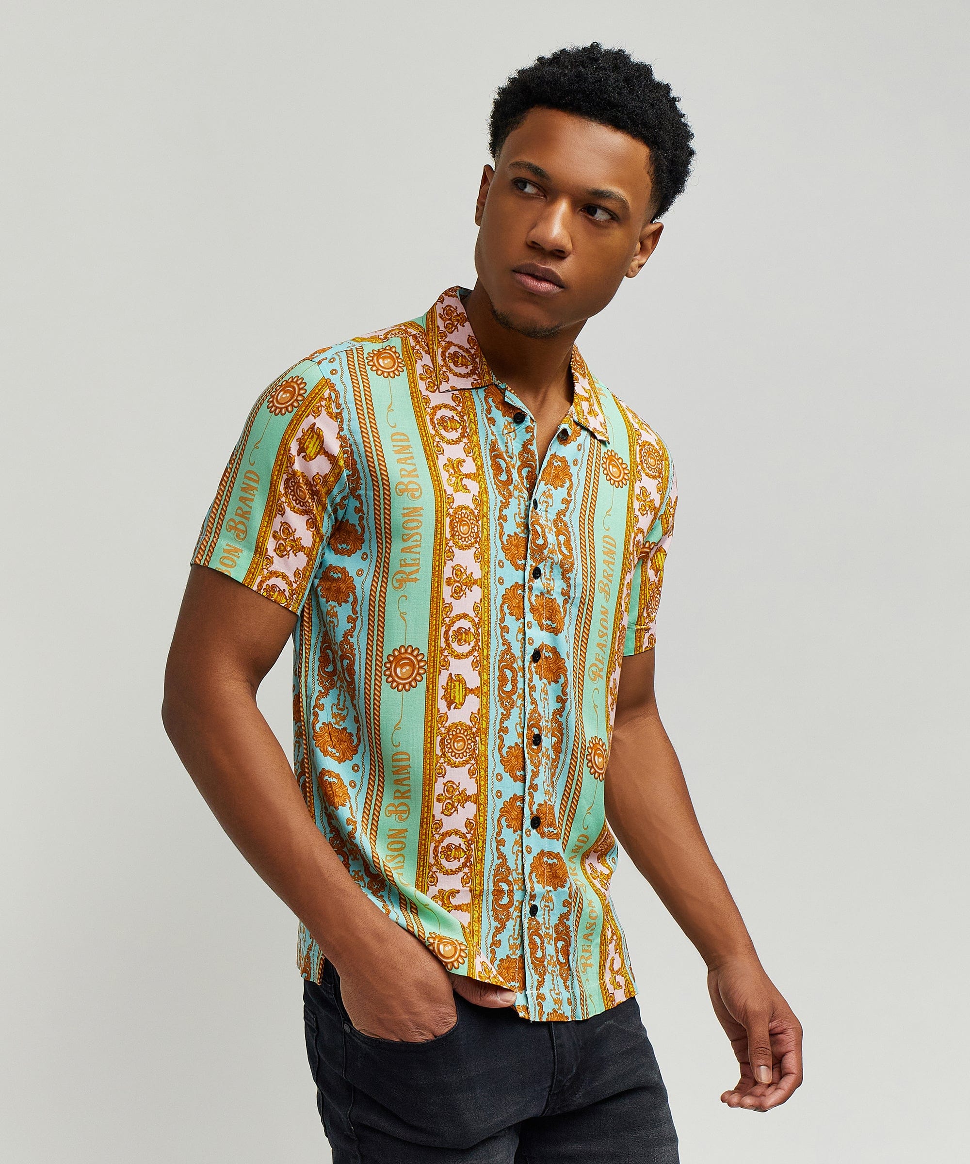 Royal Chain Short Sleeve Shirt - Image 3