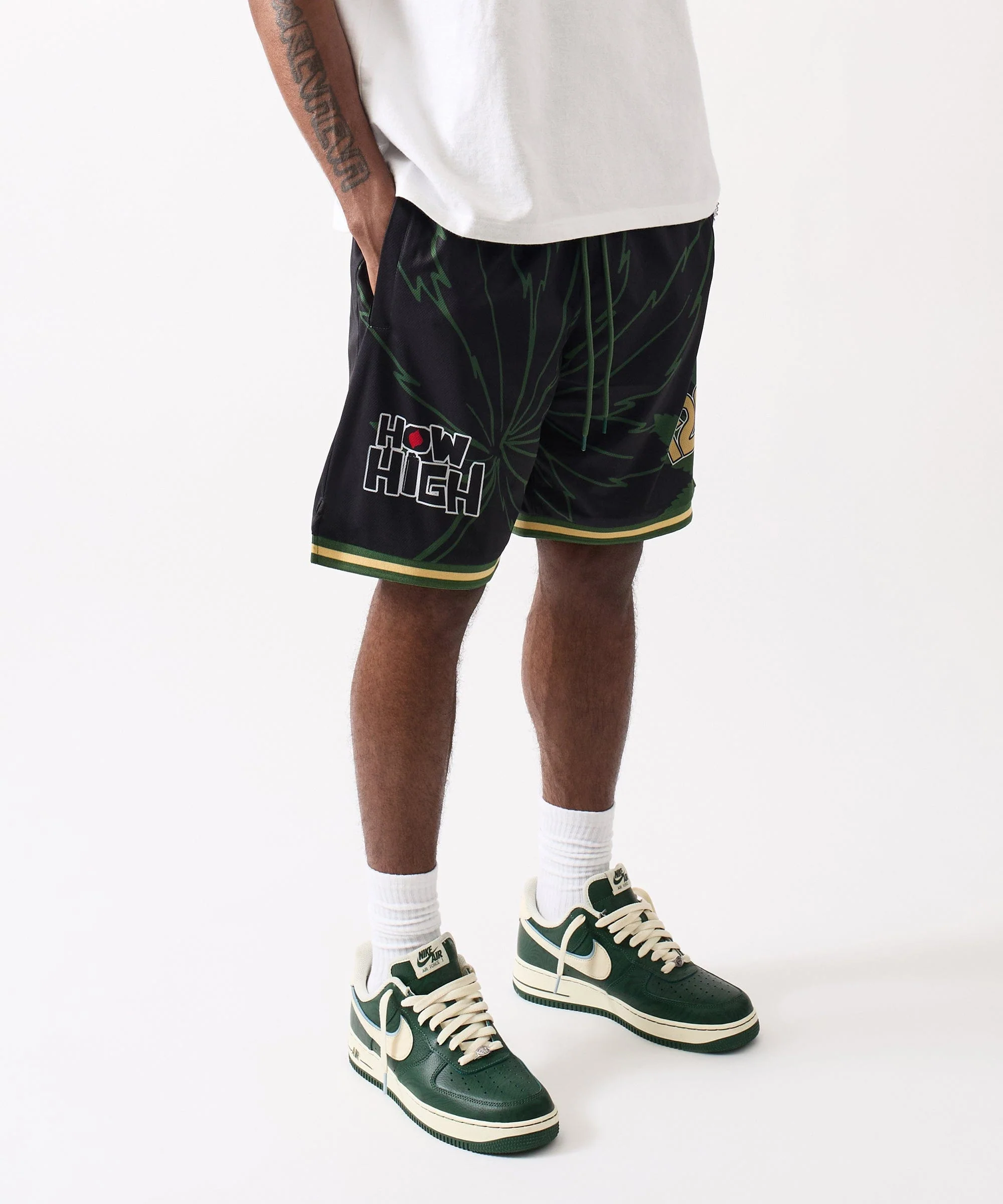 How High Basketball Short - Black - Image 3