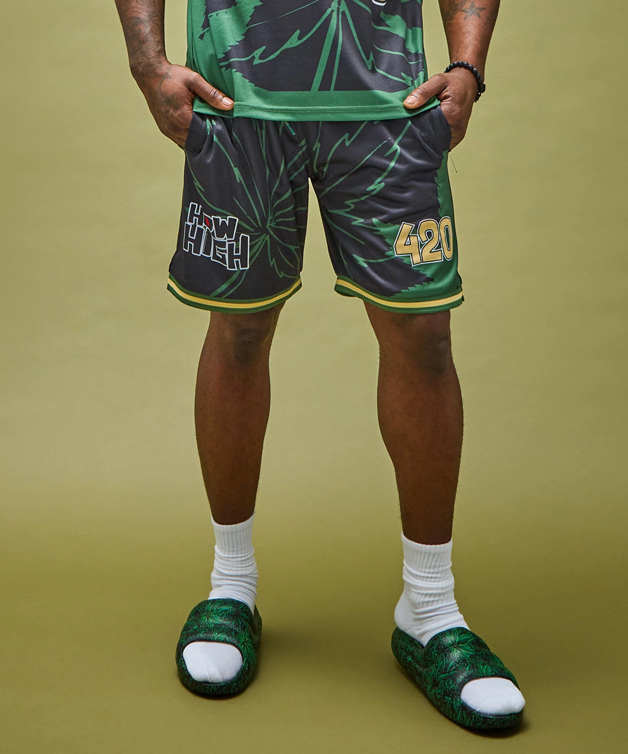 How High Basketball Short - Black - Image 5