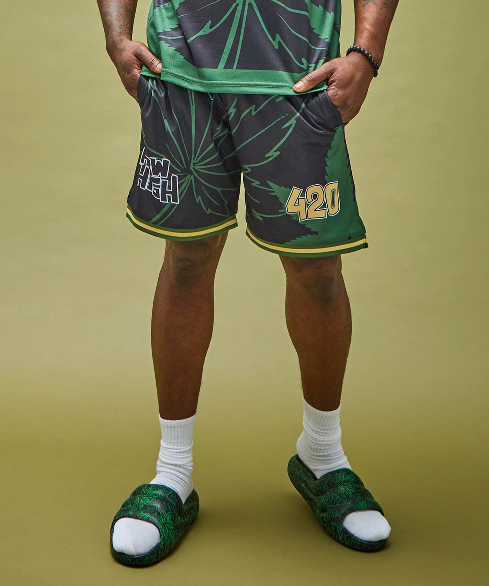 How High Basketball Short - Black - Image 7