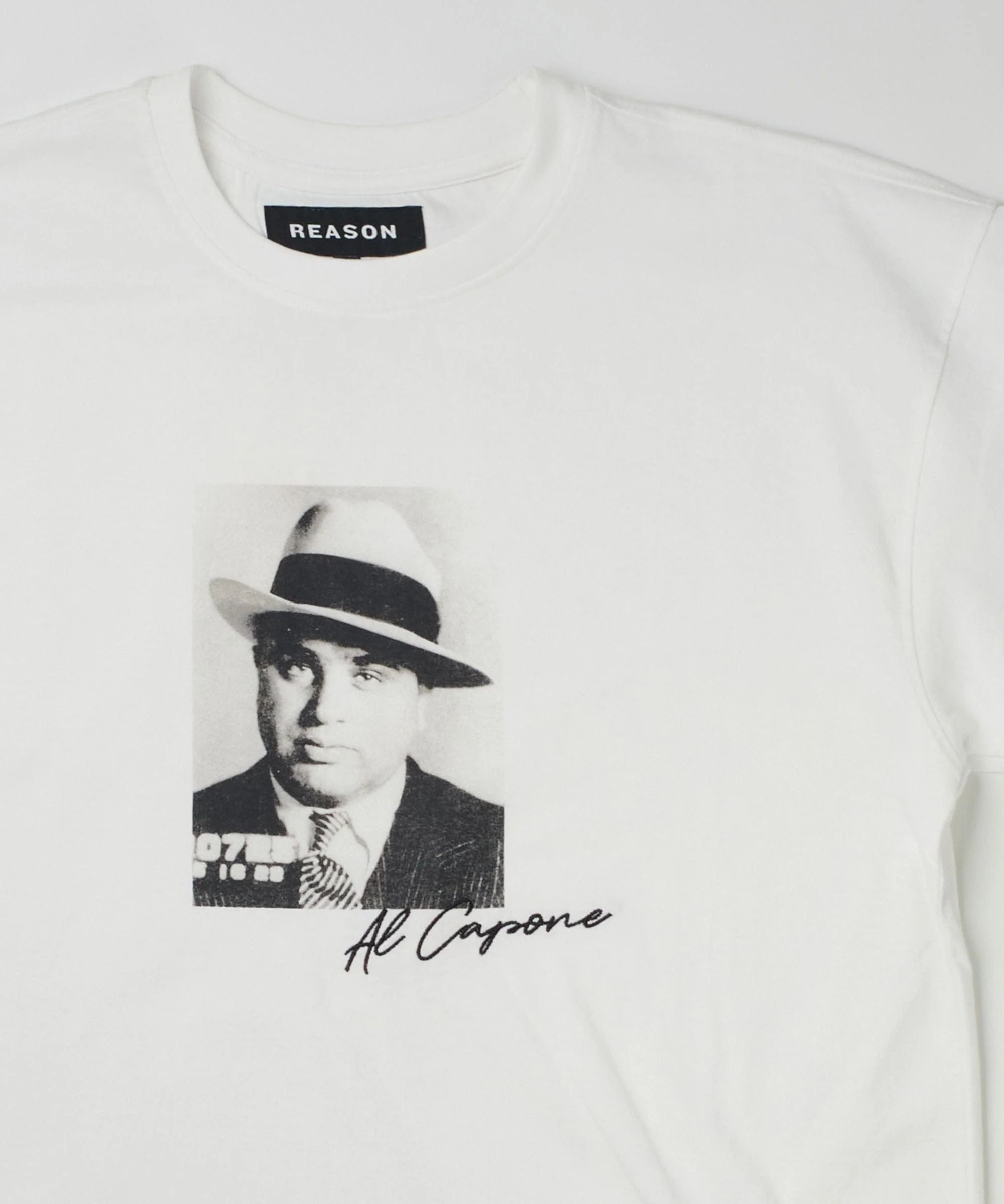 Capone Short Sleeve Mugshot Tee - White - Image 2