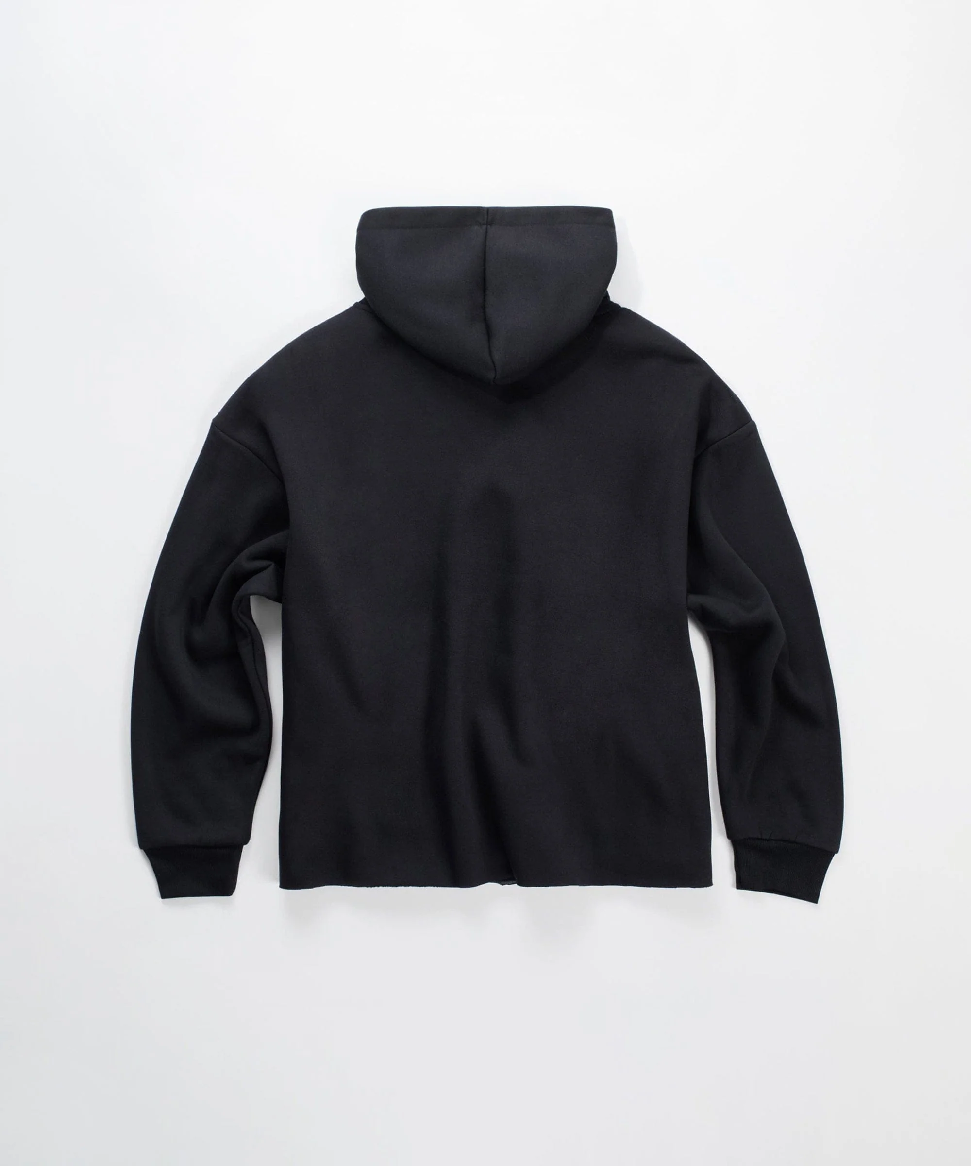 Saint And Sinners Raw Hem Hoodie - Black - Image 3