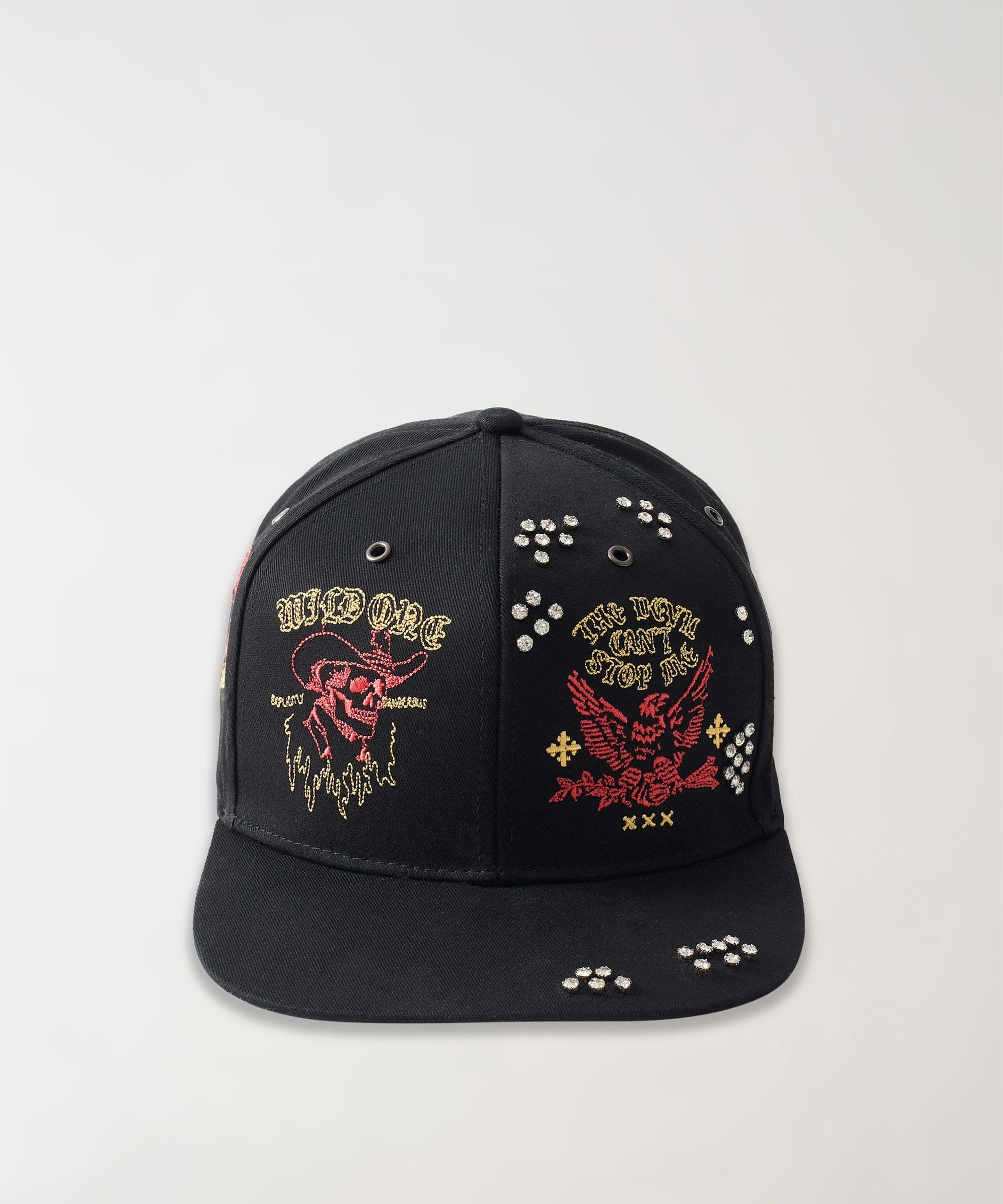 Saint Rhinestones Embroidered Graphic Hat - Image 2