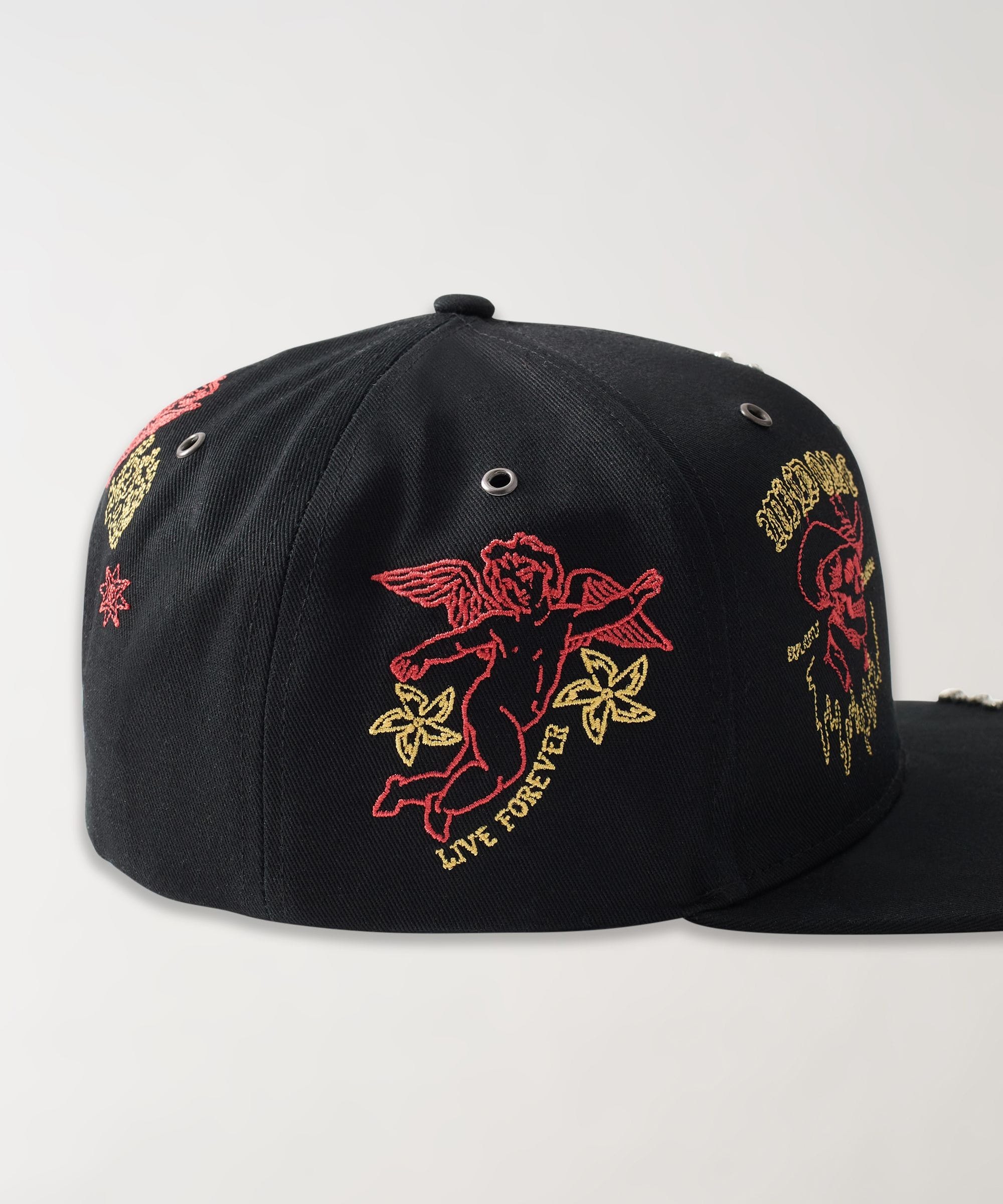 Saint Rhinestones Embroidered Graphic Hat - Image 3