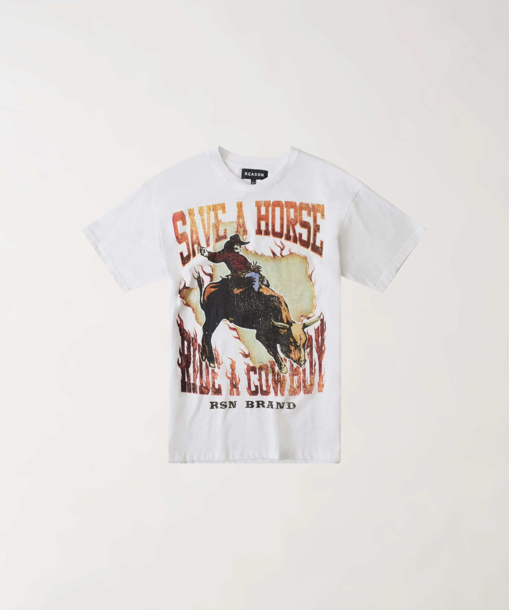 Save A Horse Vintage Short Sleeve Tee - White
