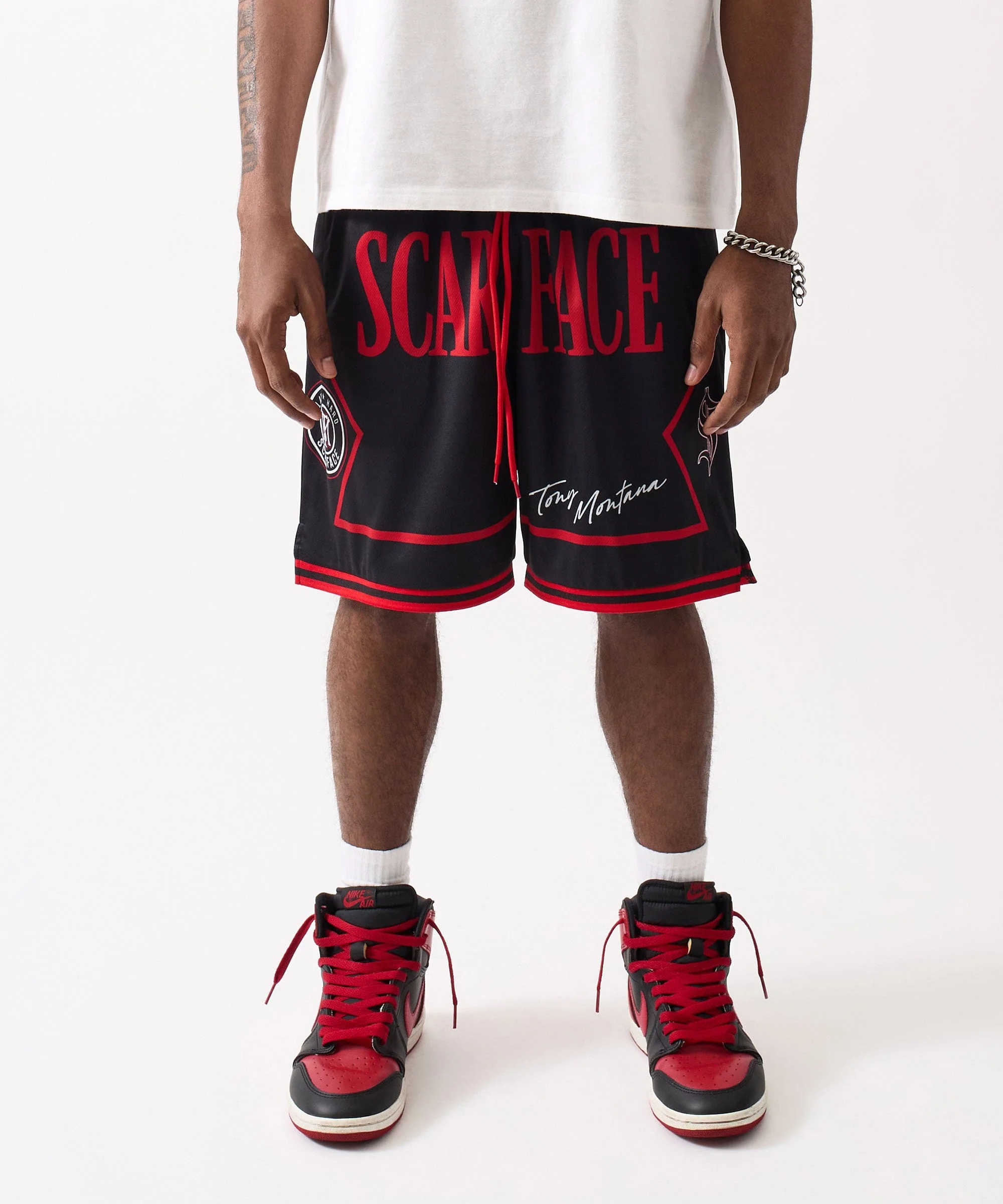 Scarface Basketball Shorts - Black - Image 2