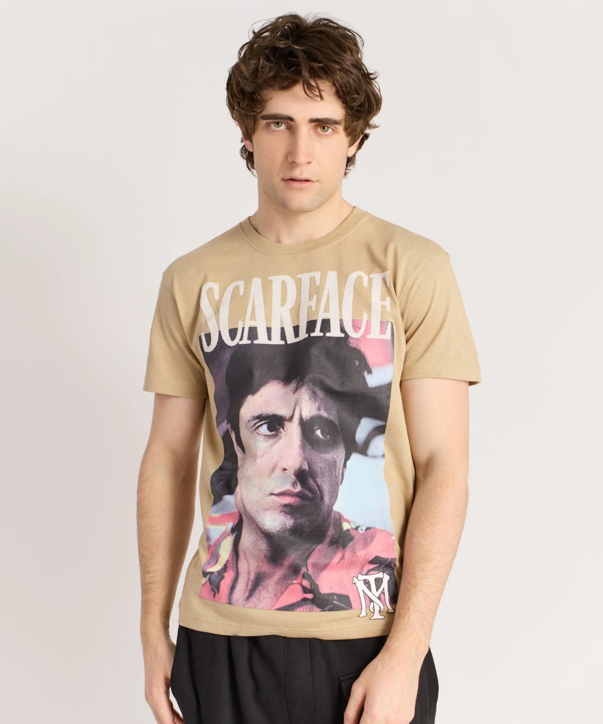 Scarface Glittered Sugar Print Short Sleeve Tee