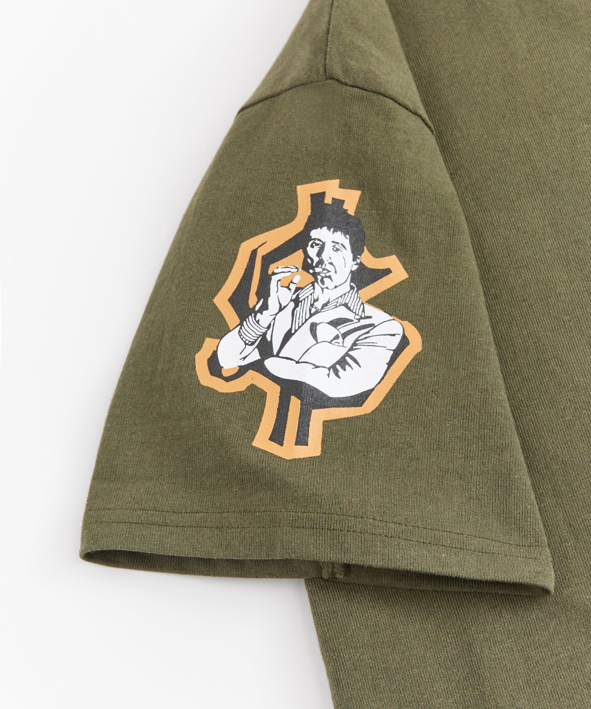Scarface Racing Short Sleeve Tee - Olive Green - Image 3