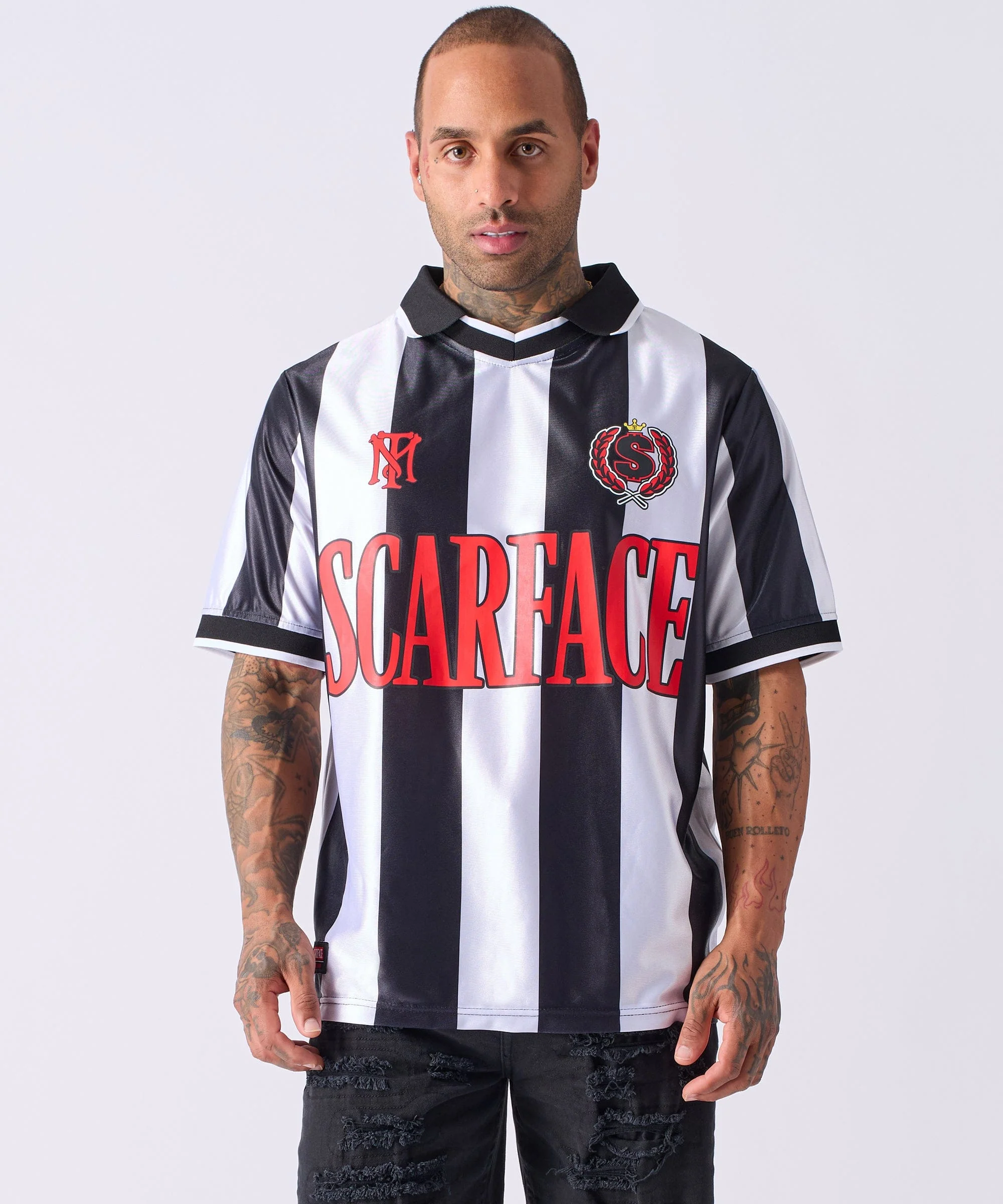 Scarface Soccer Jersey - Black&White - Image 2