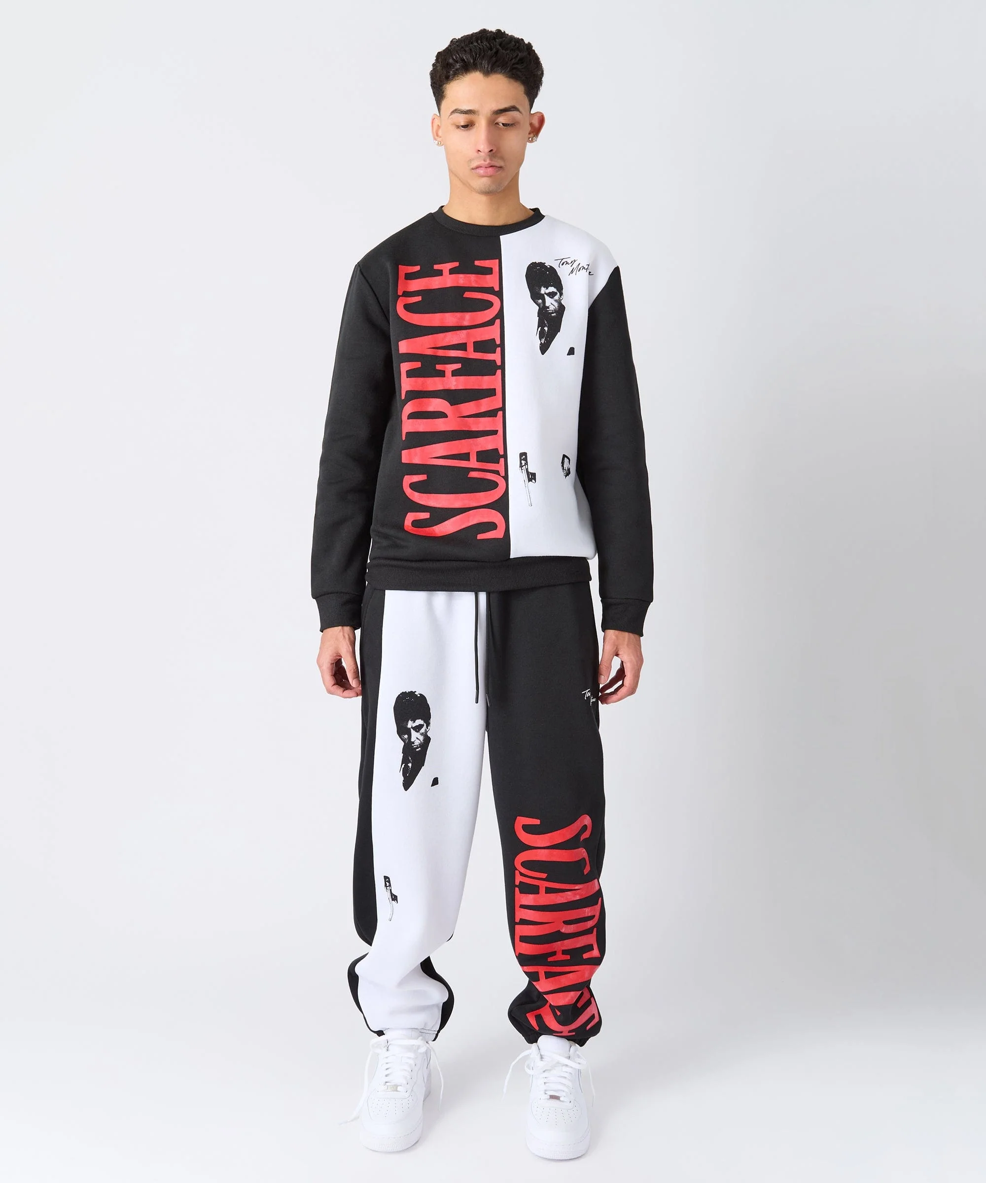 Scarface Split Long Sleeve Tee - Black - Image 3
