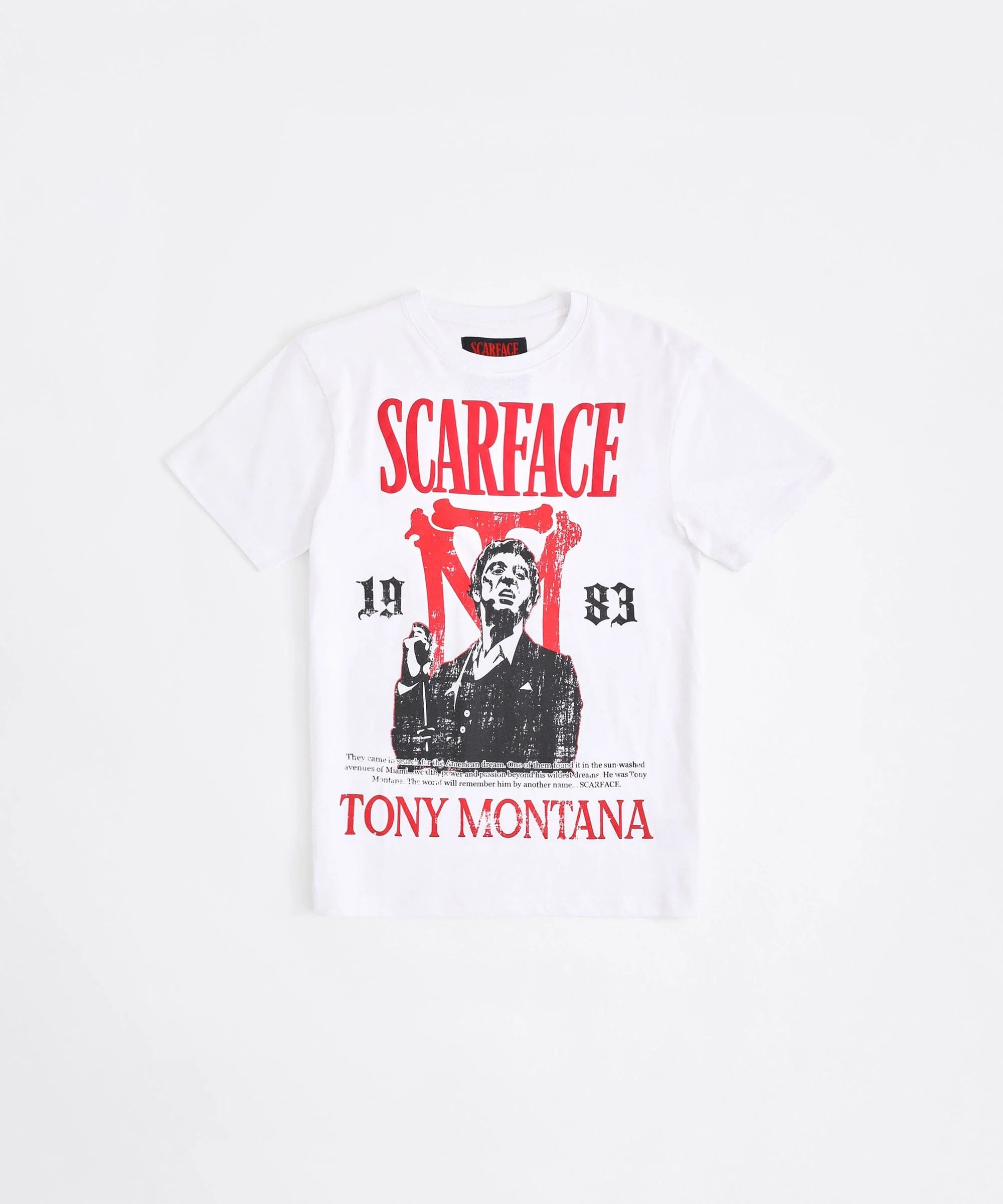 Scarface Tony Montana Short Sleeve Tee - White